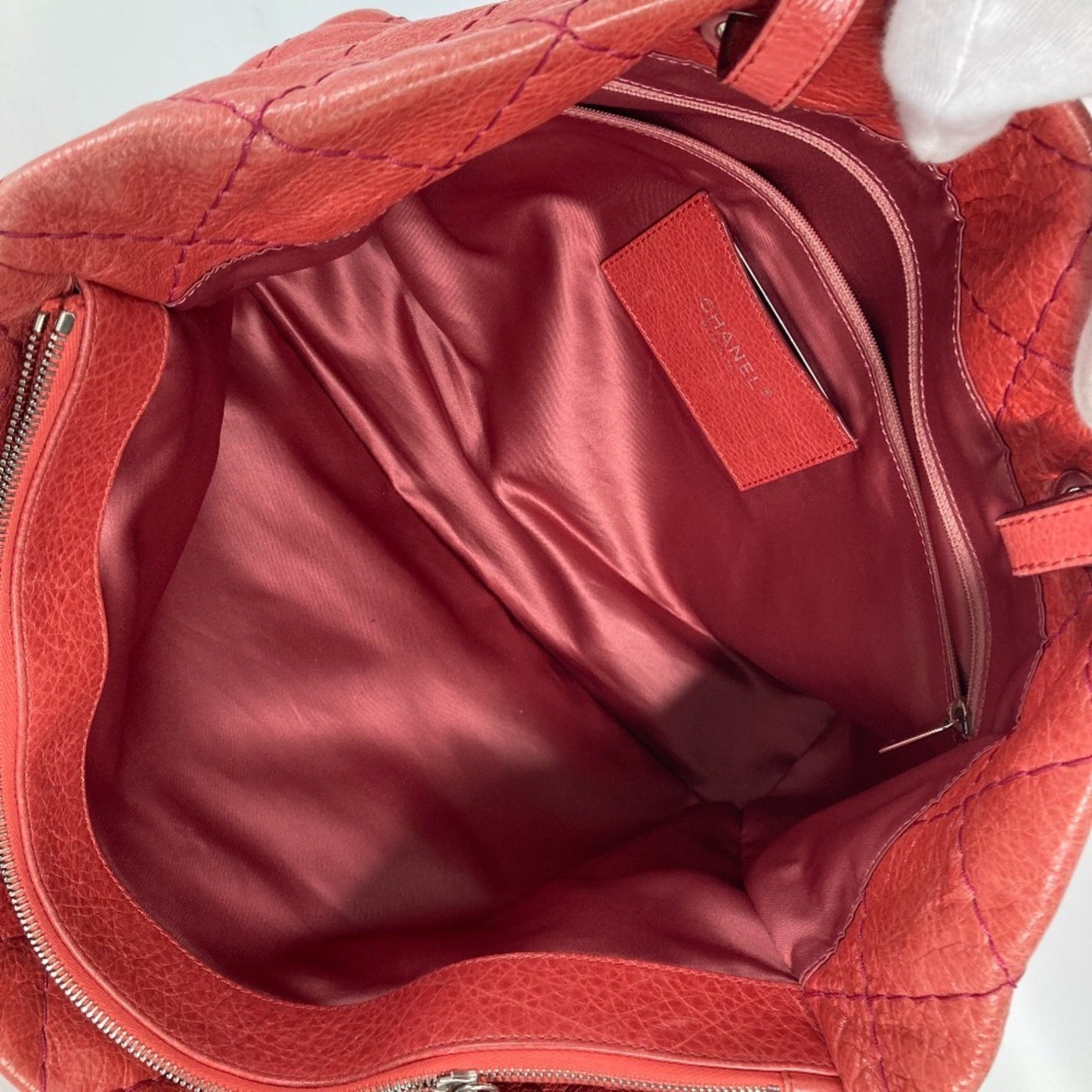 Chanel On the road, Pink, Leather, shoulder
