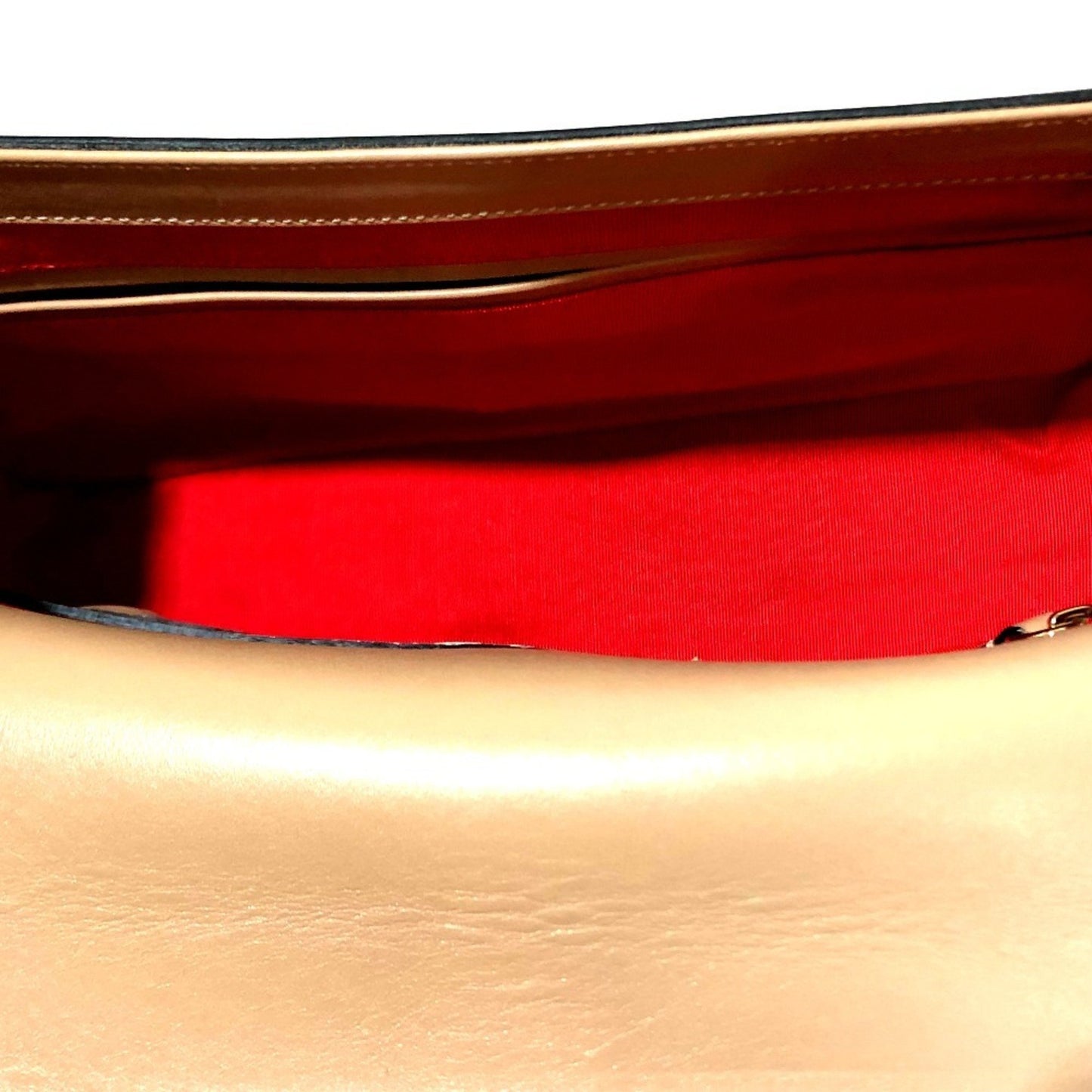 Christian Louboutin Sweet Charity, Beige, Leather, shoulder