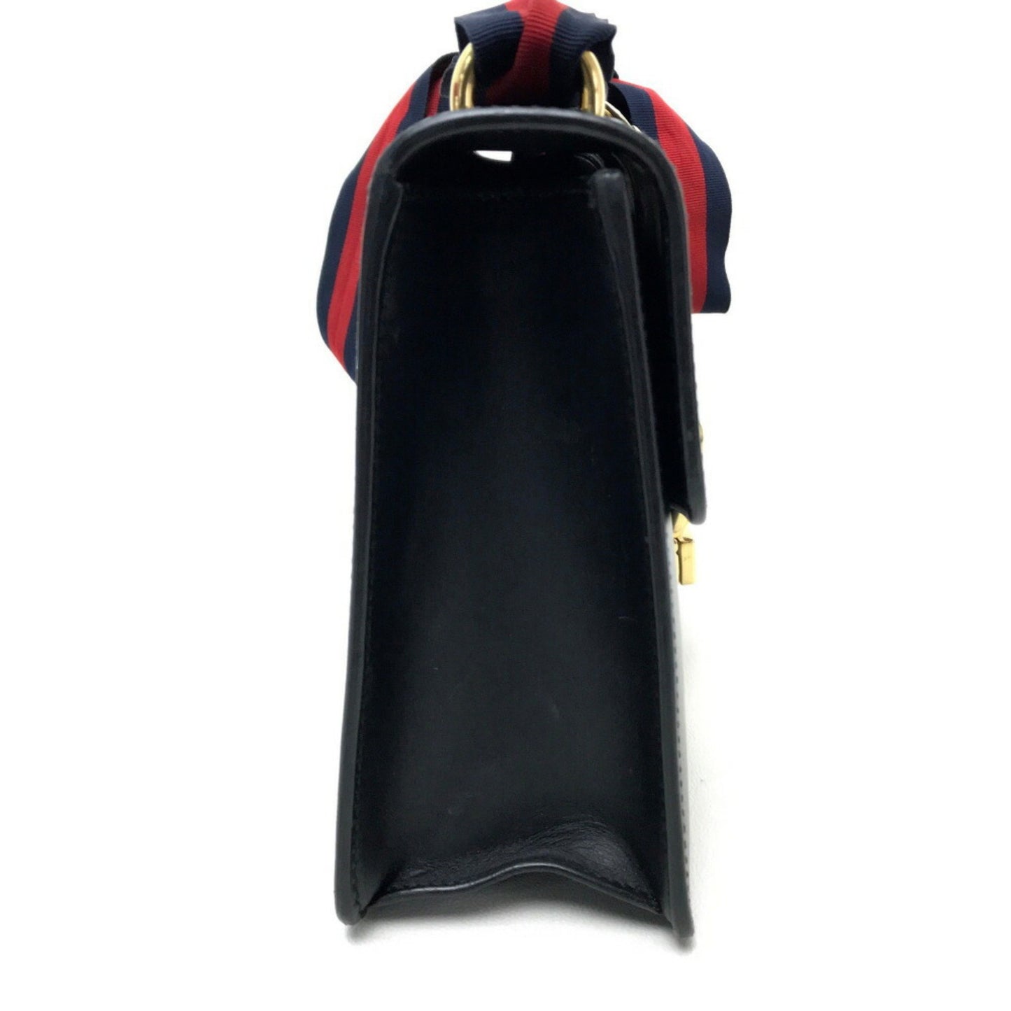 Gucci Sylvie, Black, Leather, shoulder