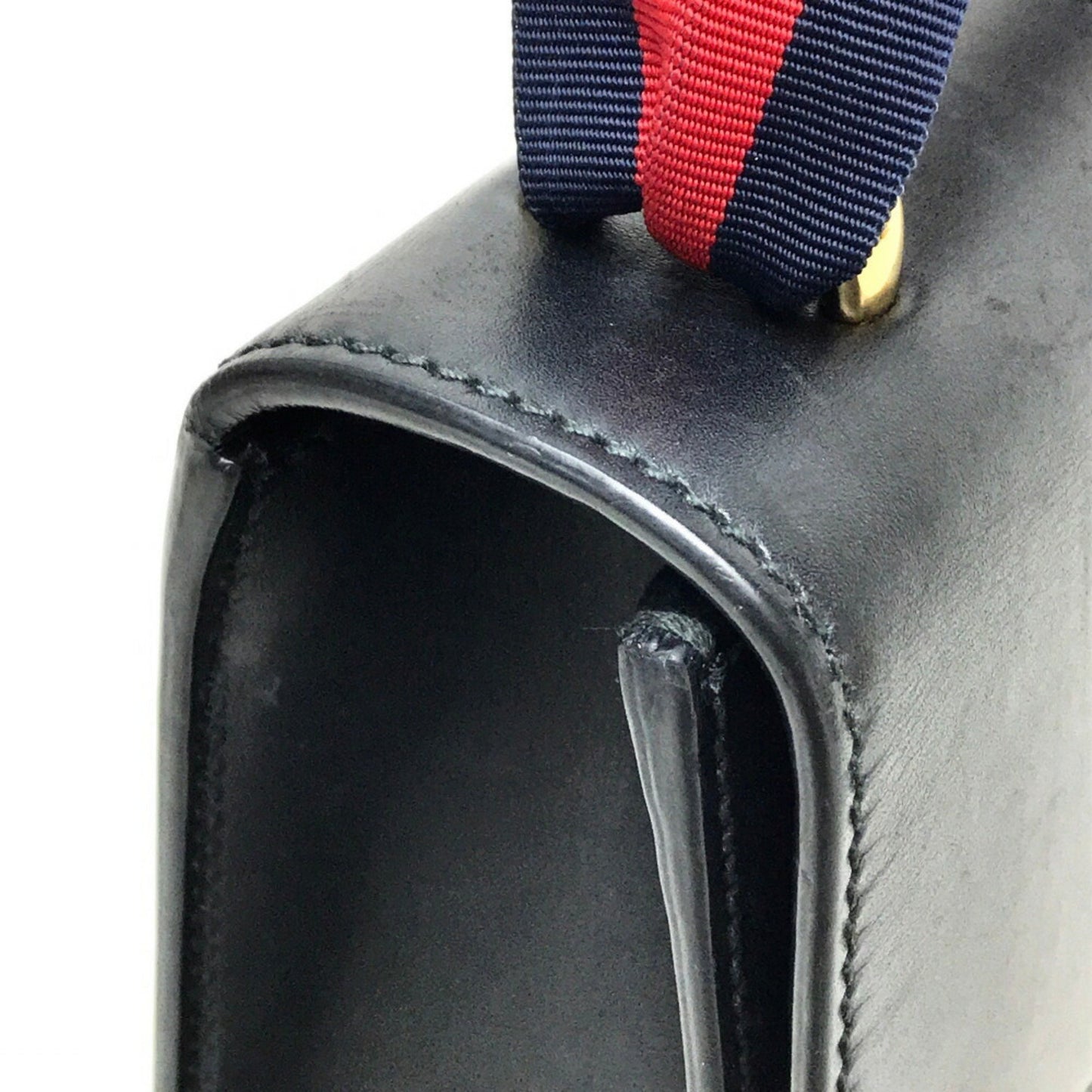 Gucci Sylvie, Black, Leather, shoulder