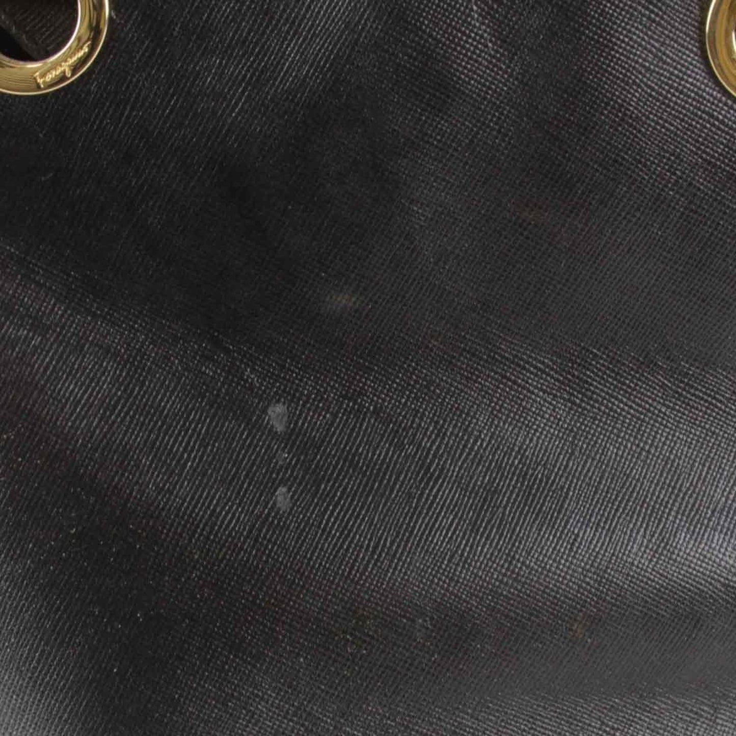 Salvatore Ferragamo, Black, Leather, handbag