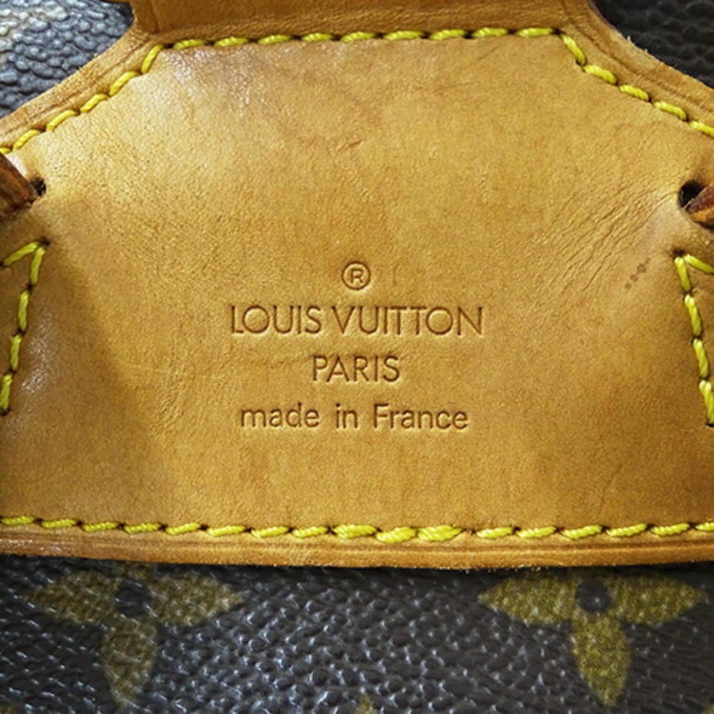 Louis Vuitton Montsouris MM, Brown, Canvas, backpack