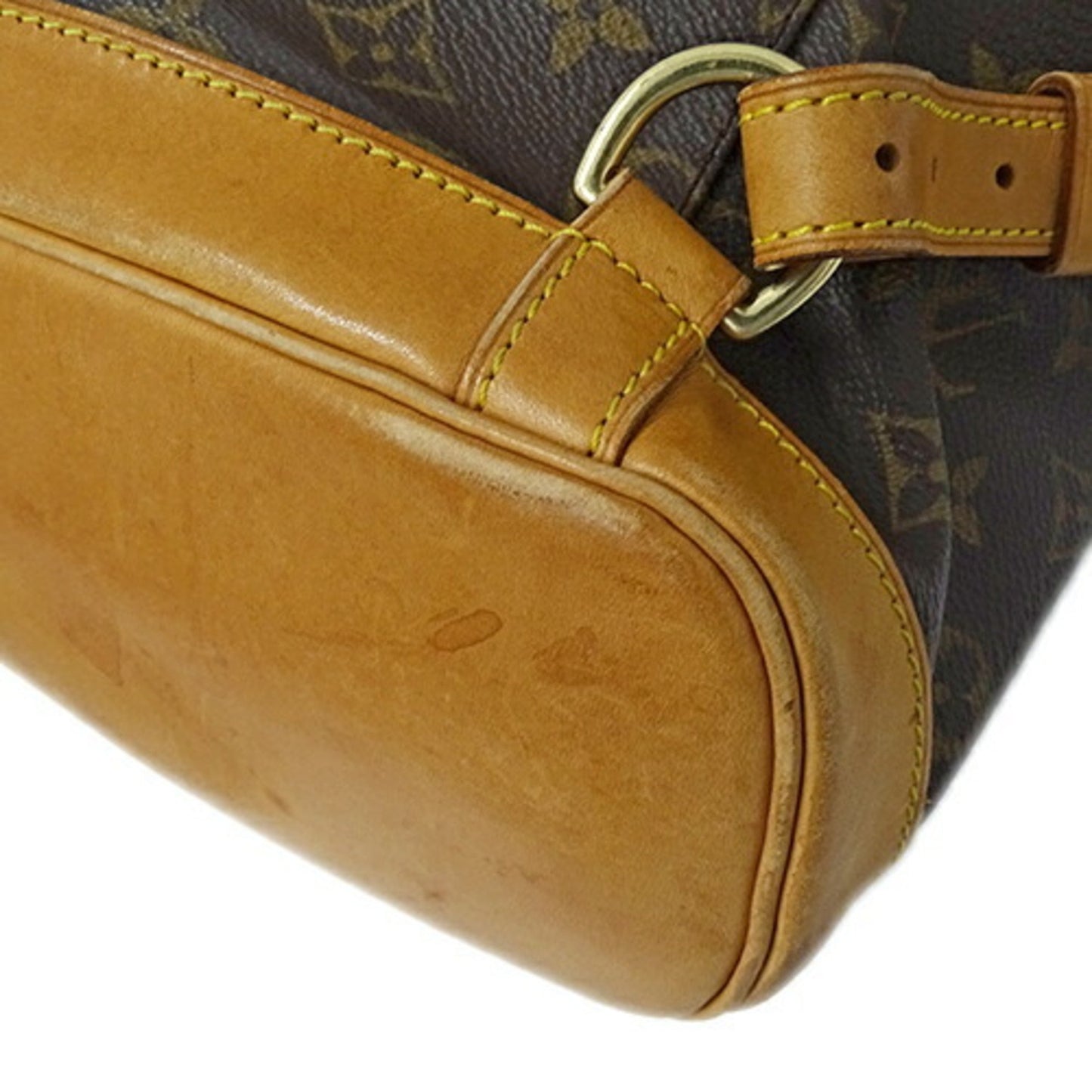 Louis Vuitton Montsouris MM, Brown, Canvas, backpack