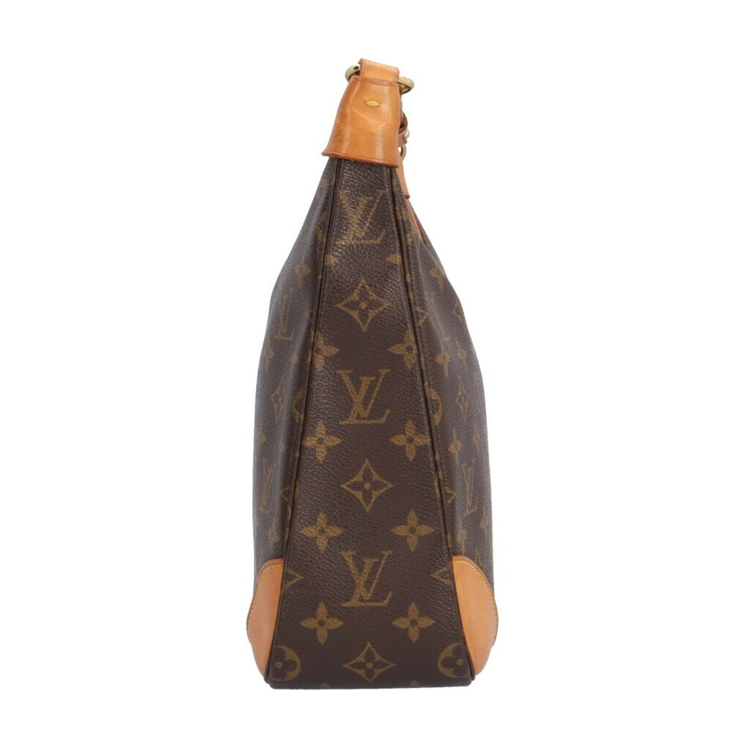Louis Vuitton Boulogne, Brown, Canvas, shoulder