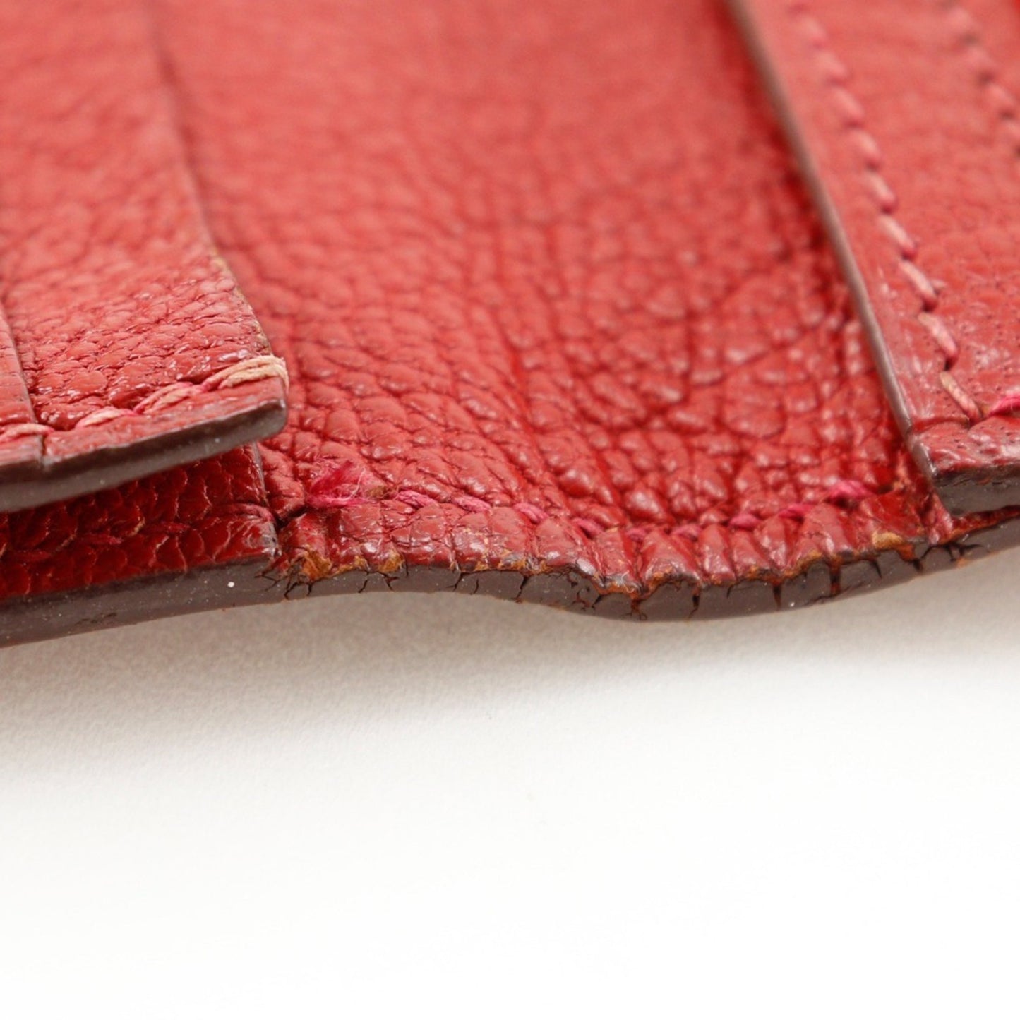 Hermès Béarn, Red, Leather, wallet