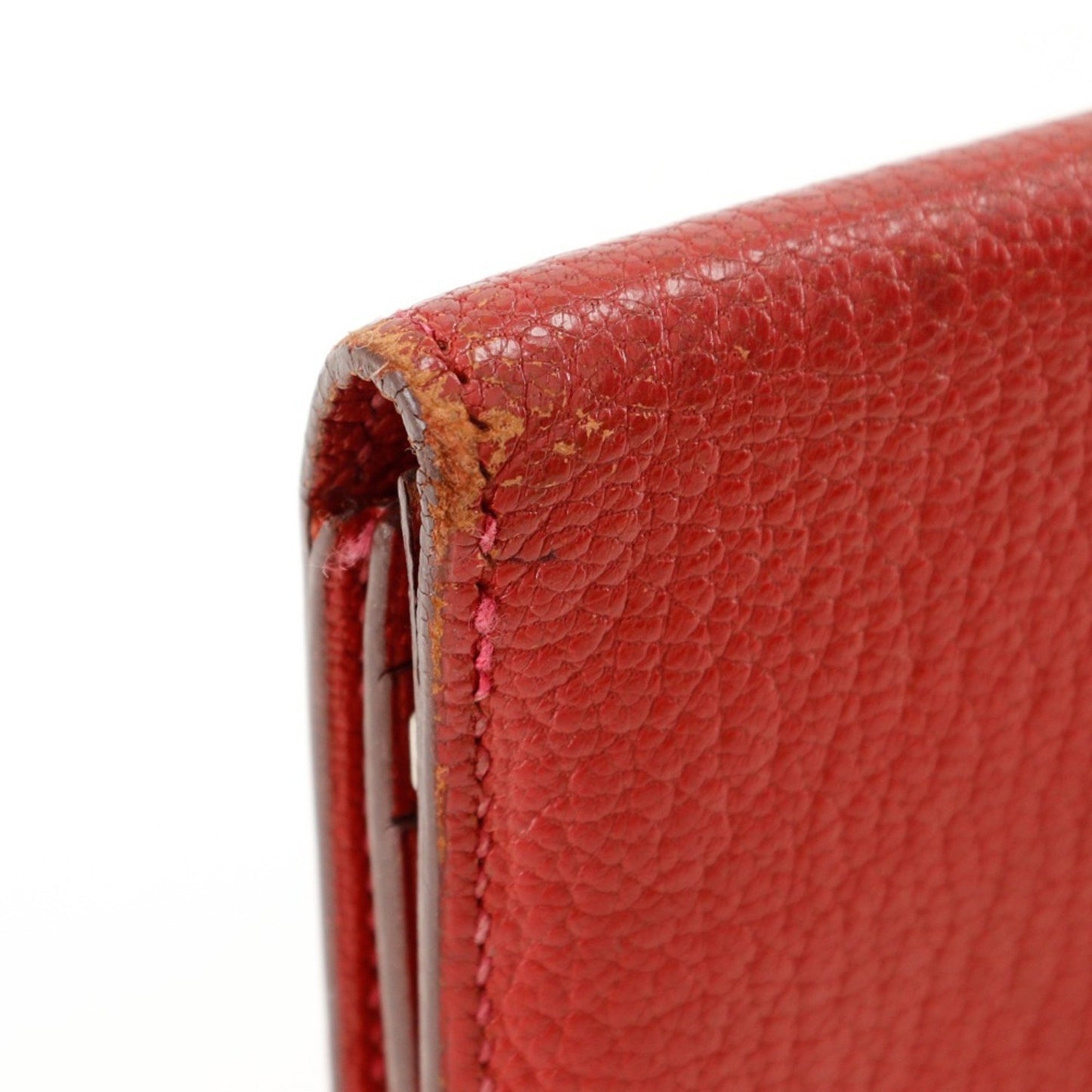 Hermès Béarn, Red, Leather, wallet
