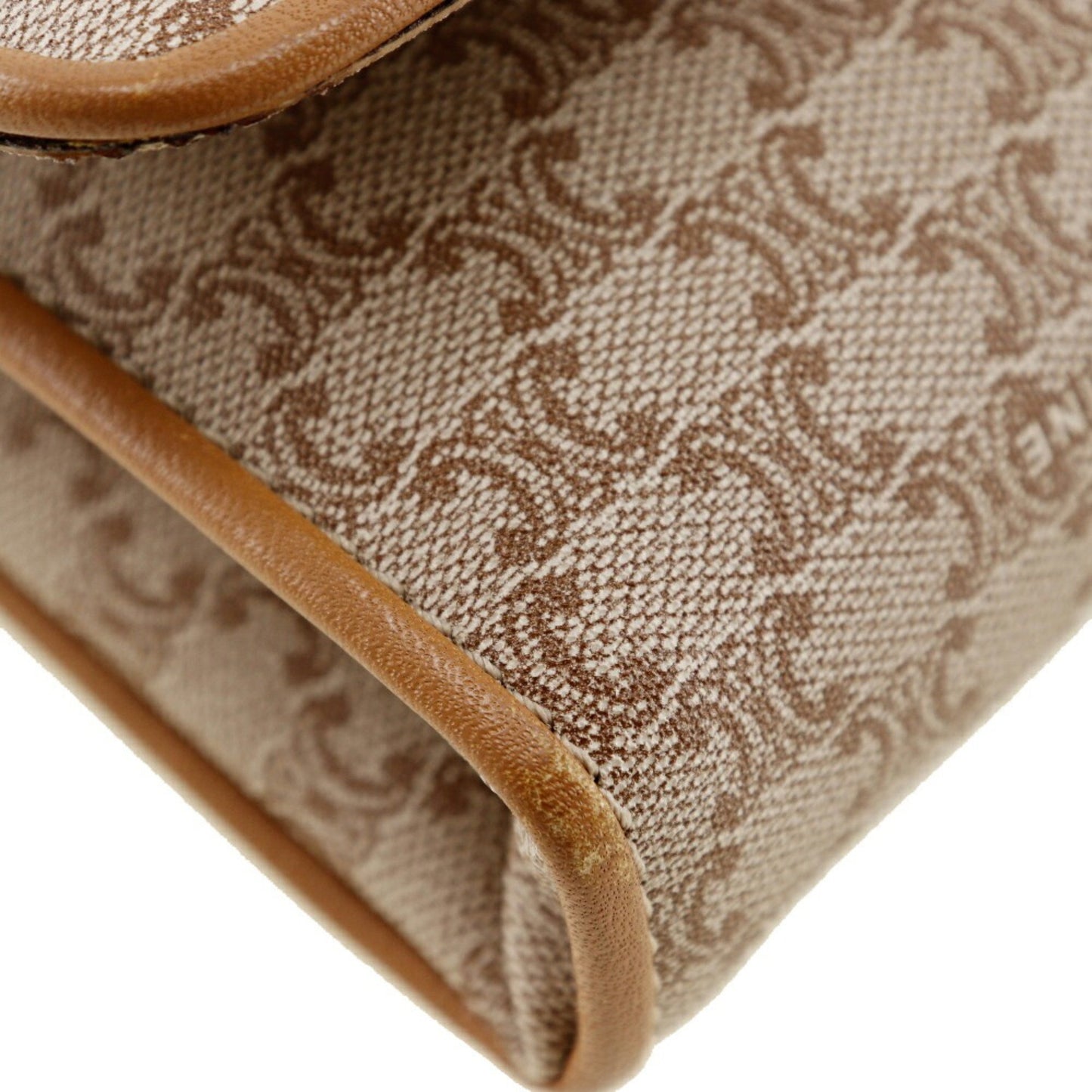 Céline Macadam, Beige, Canvas, shoulder