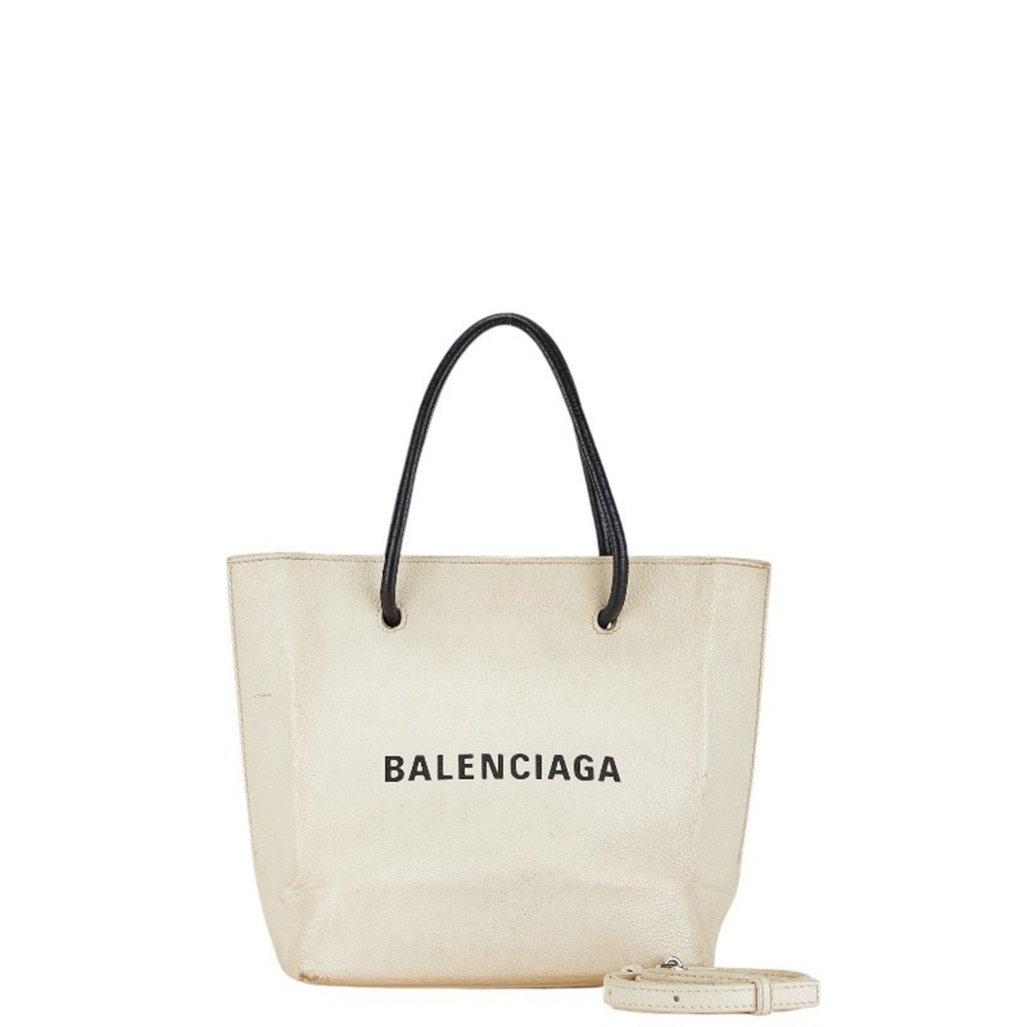 Balenciaga Cabas, White, Leather, tote