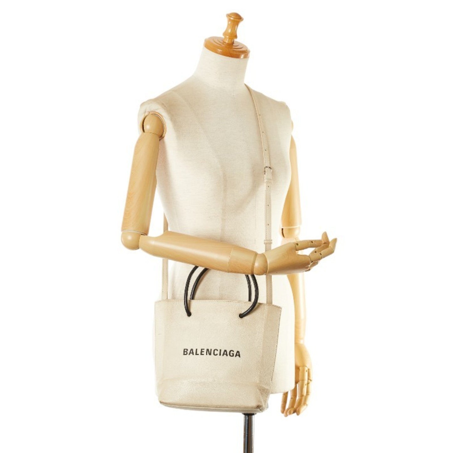 Balenciaga Cabas, White, Leather, tote