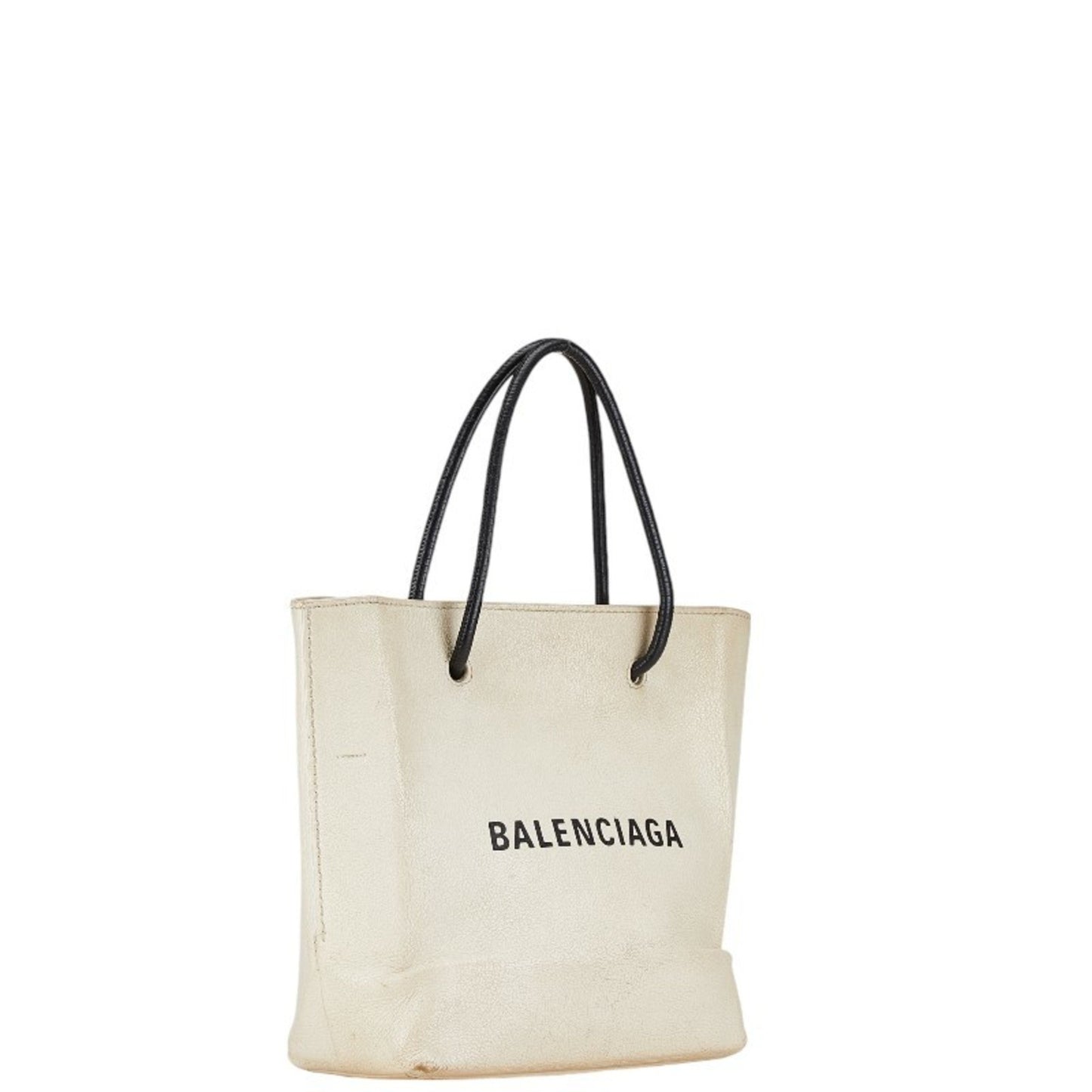 Balenciaga Cabas, White, Leather, tote