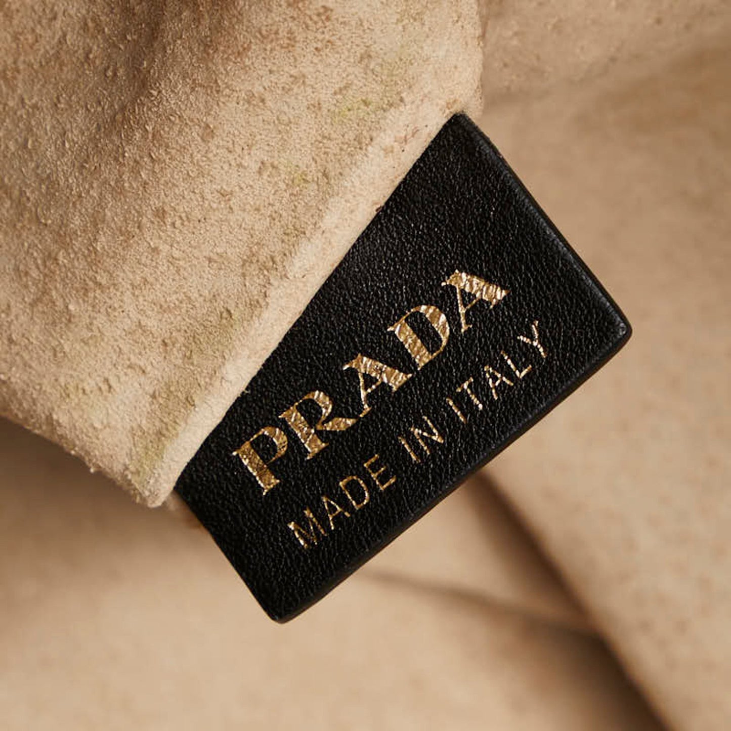 Prada Vitello, Black, Leather, handbag