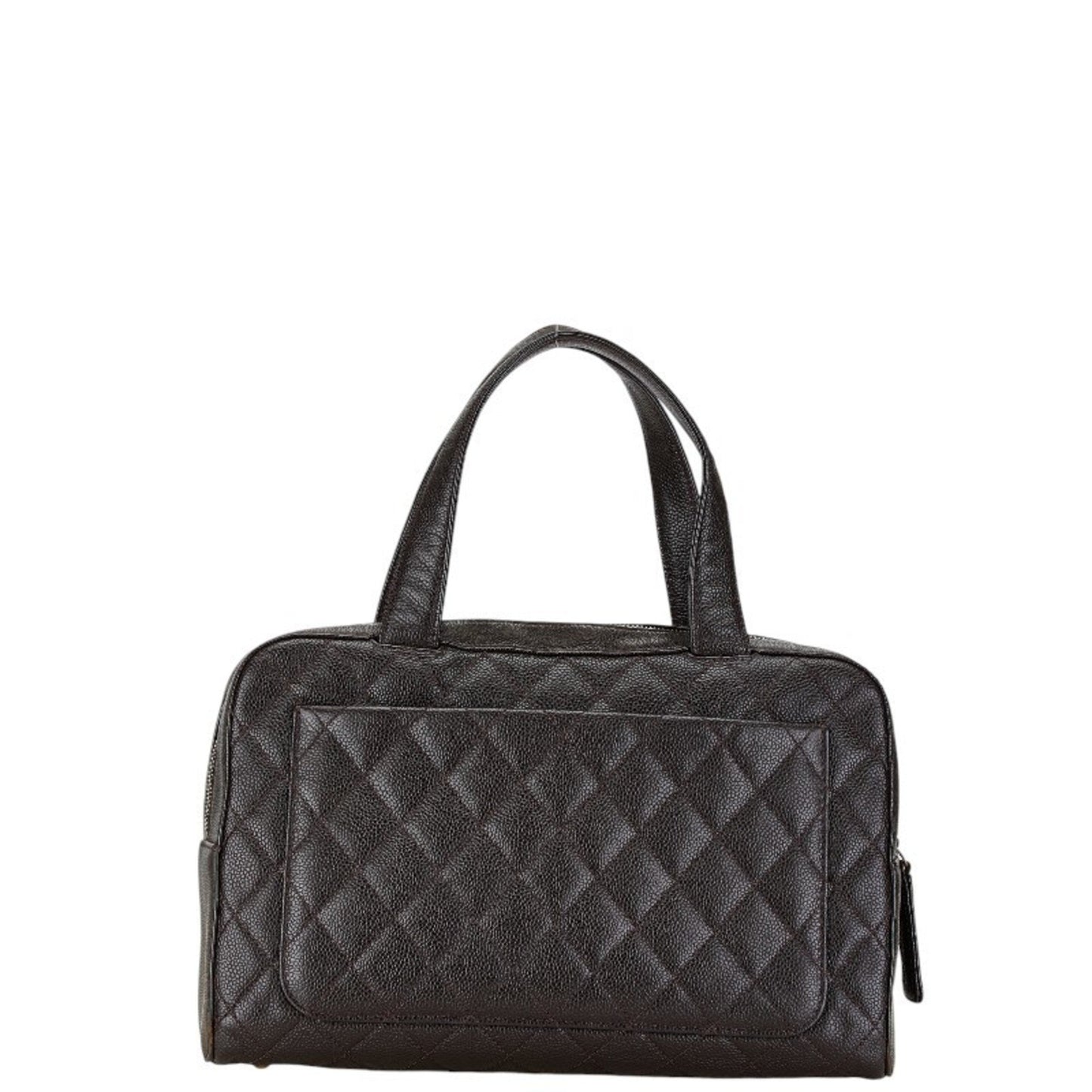 Chanel Bowling, Brown, Leather, handbag