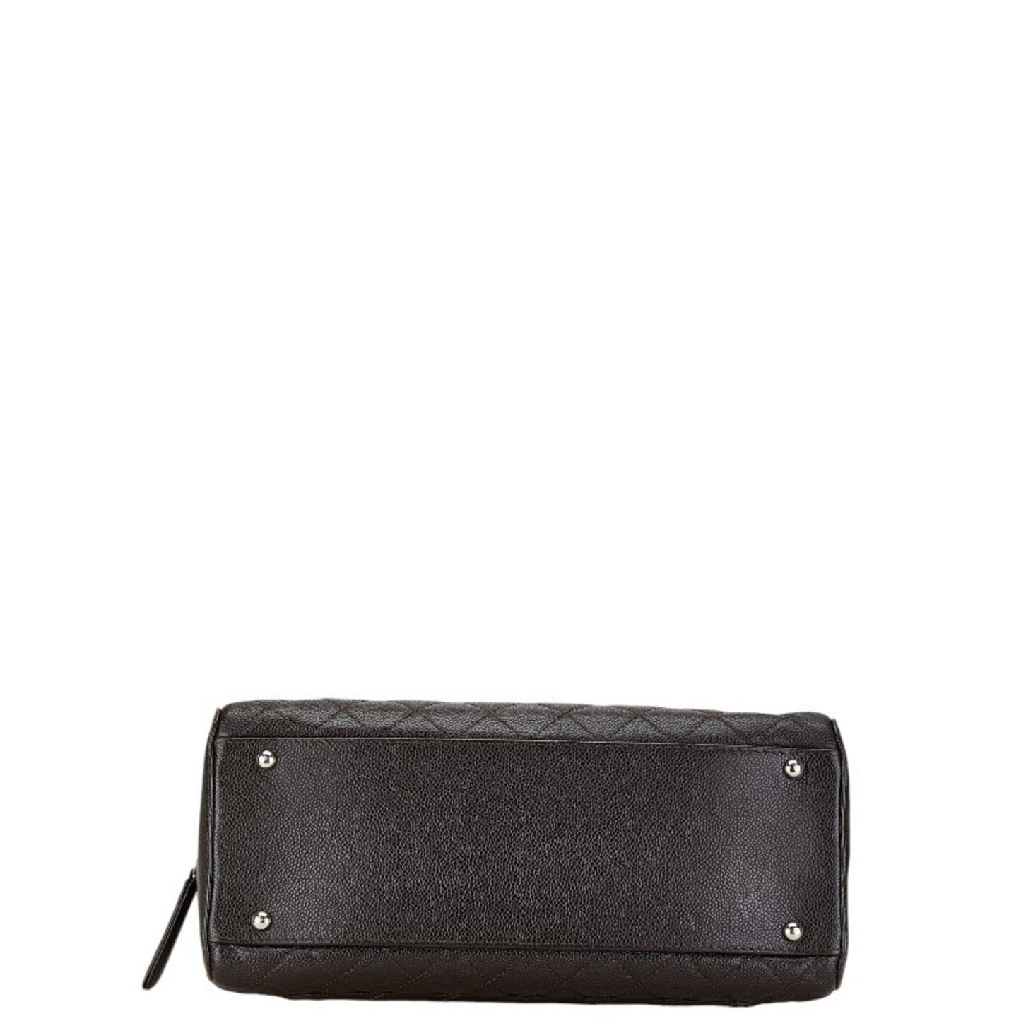 Chanel Bowling, Brown, Leather, handbag