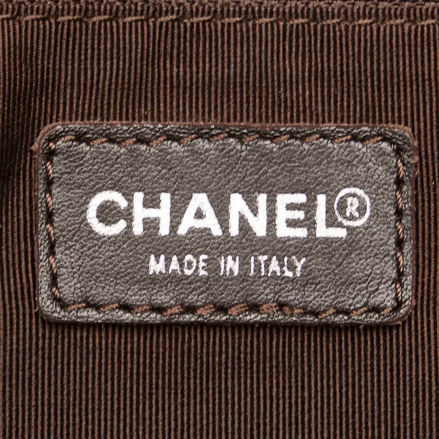 Chanel Bowling, Brown, Leather, handbag