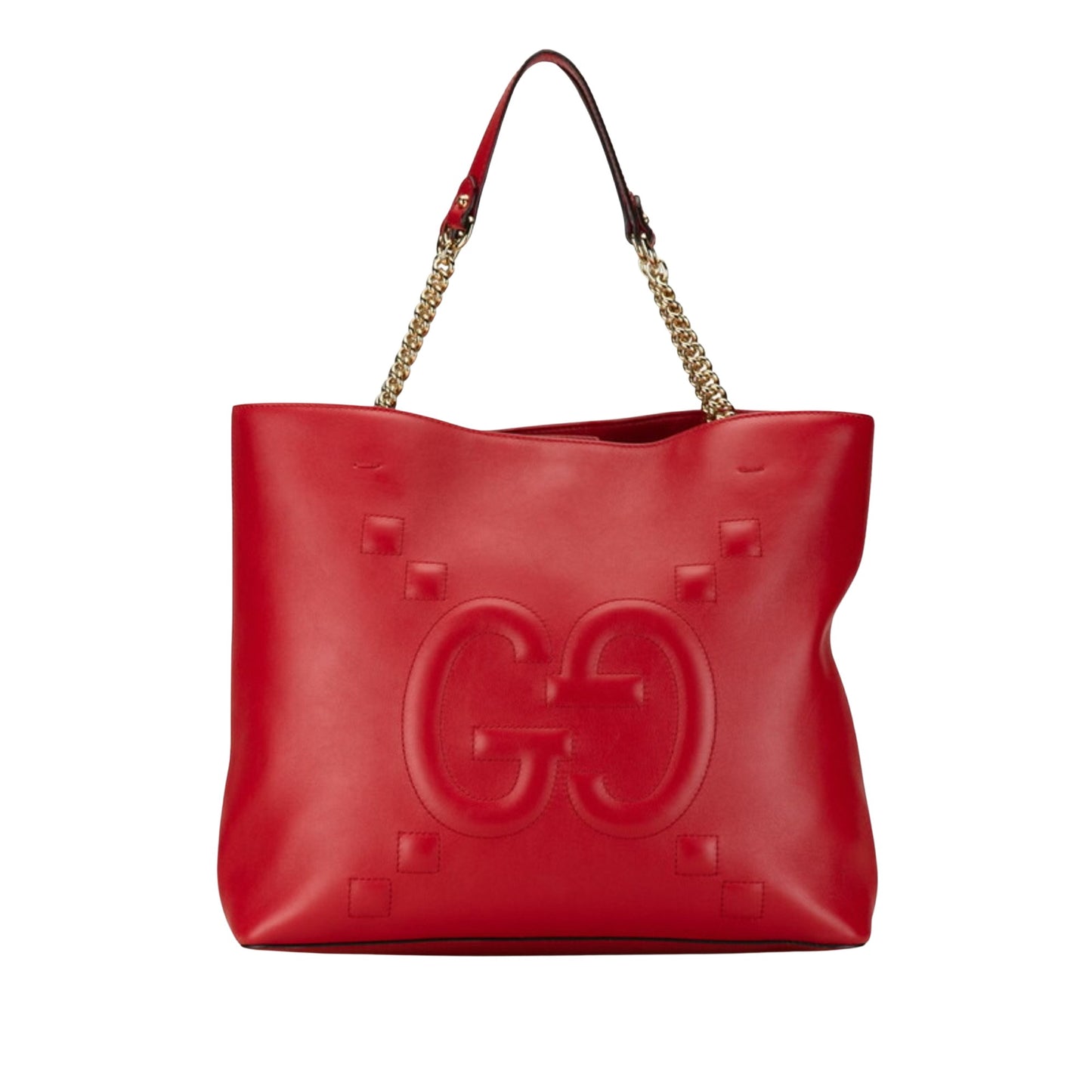 Gucci Jackie, Red, Leather, tote