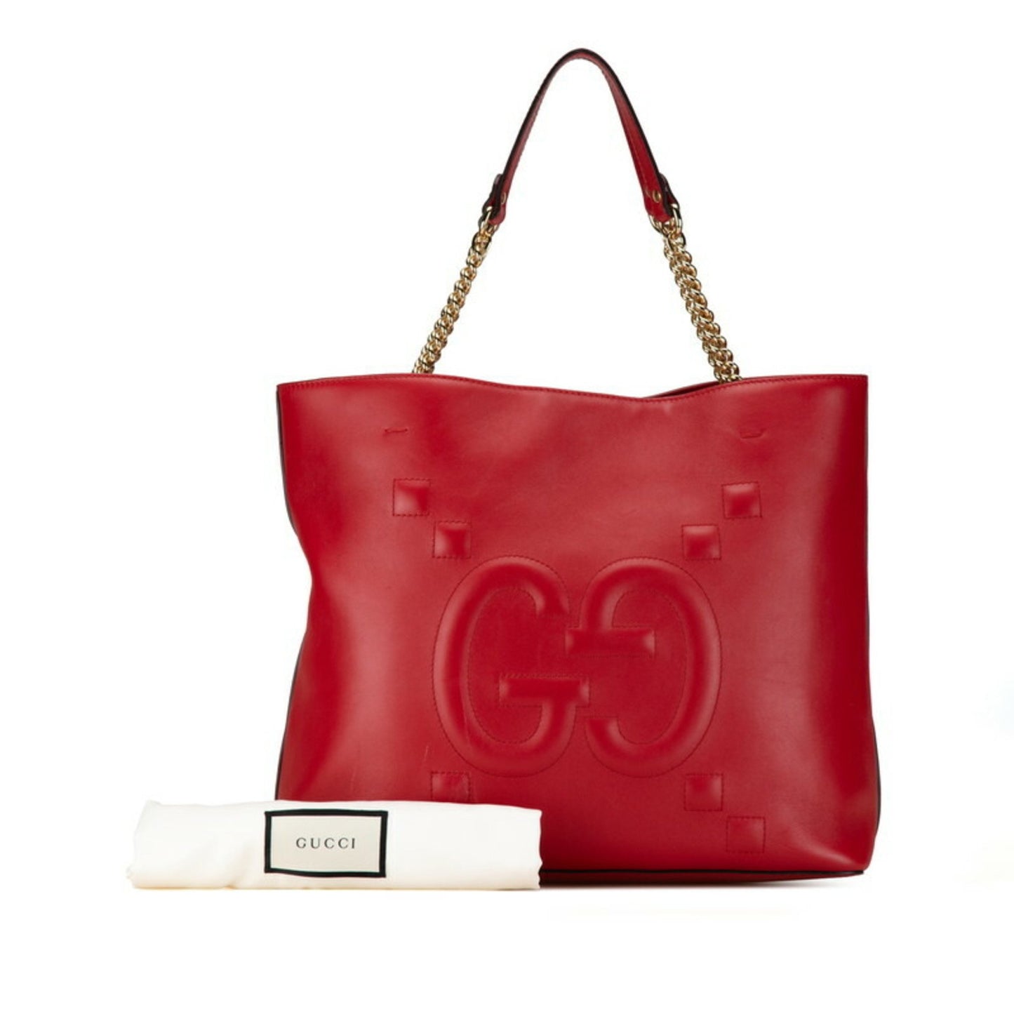 Gucci Jackie, Red, Leather, tote
