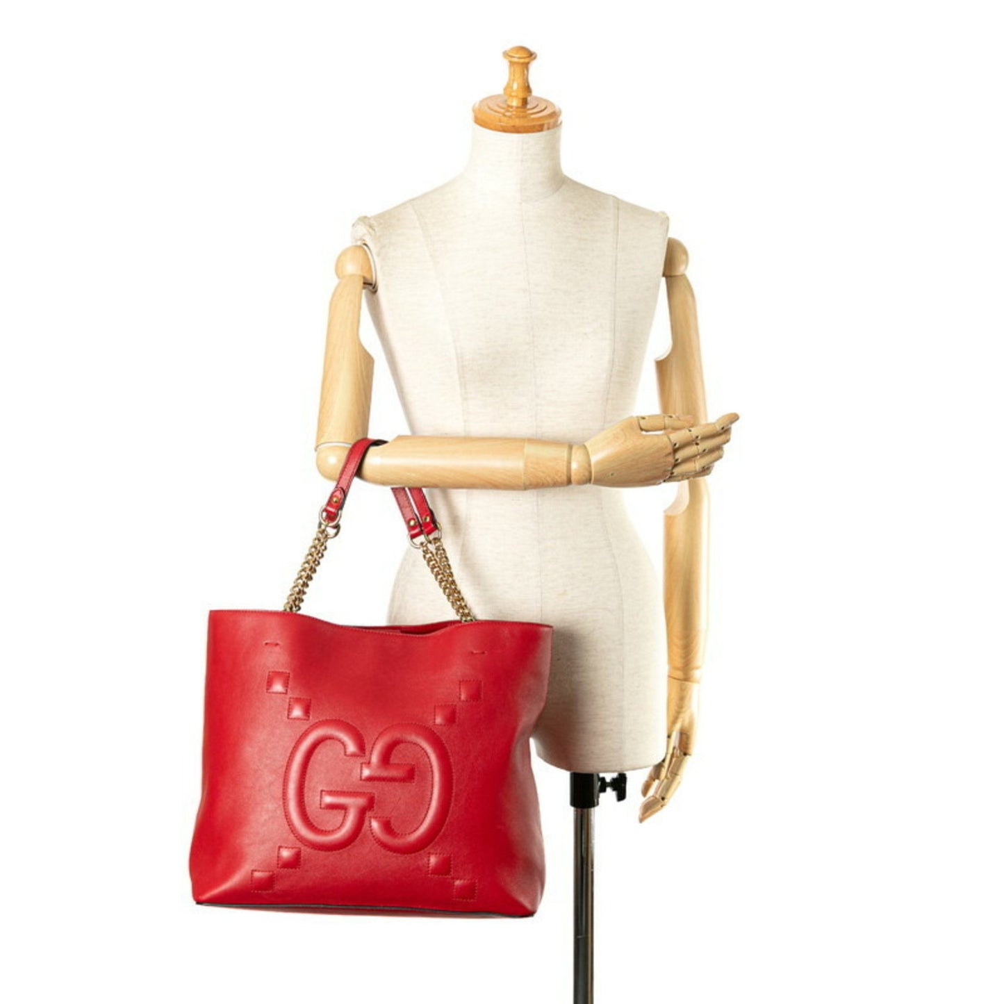 Gucci Jackie, Red, Leather, tote