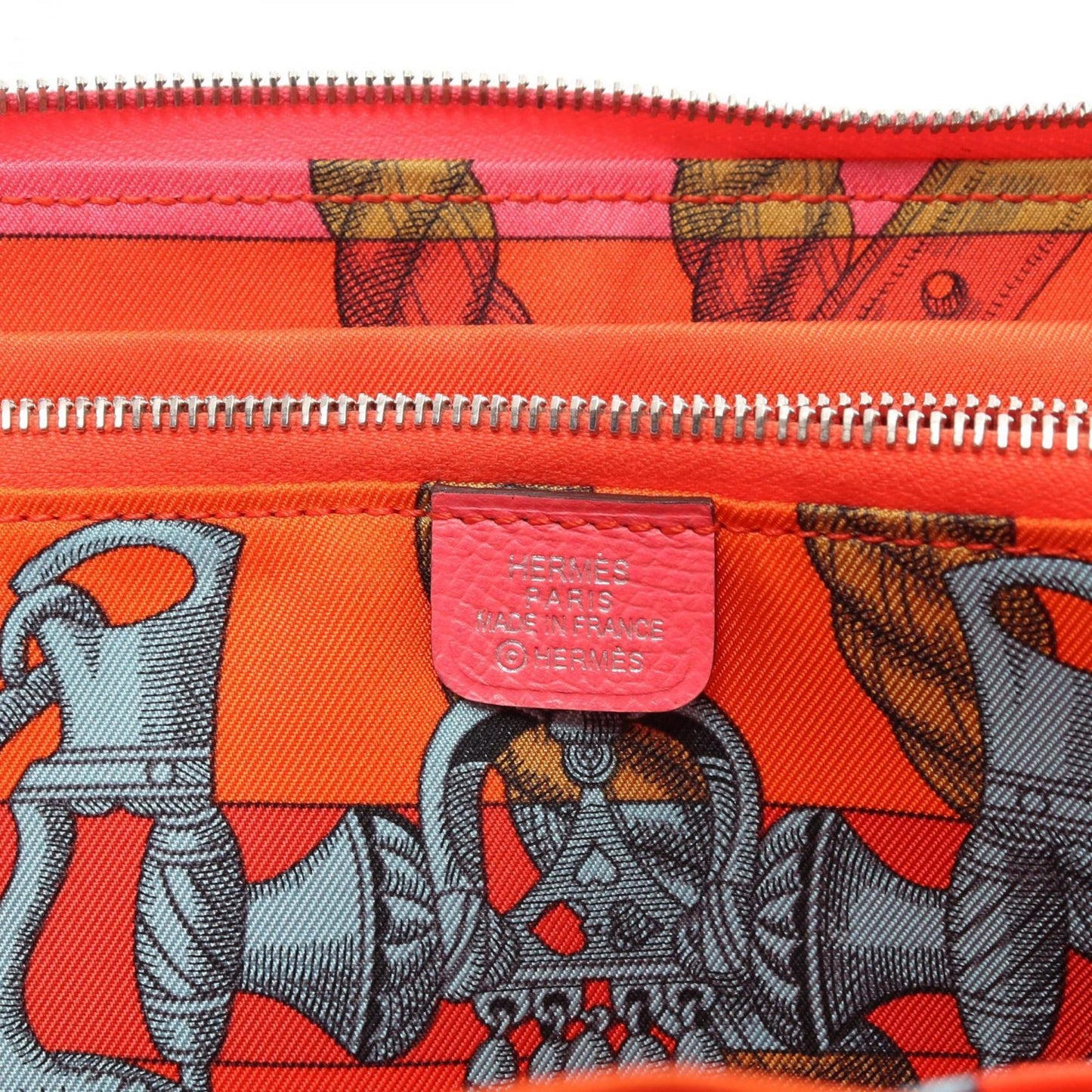 Hermès Azap, Pink, Leather, wallet
