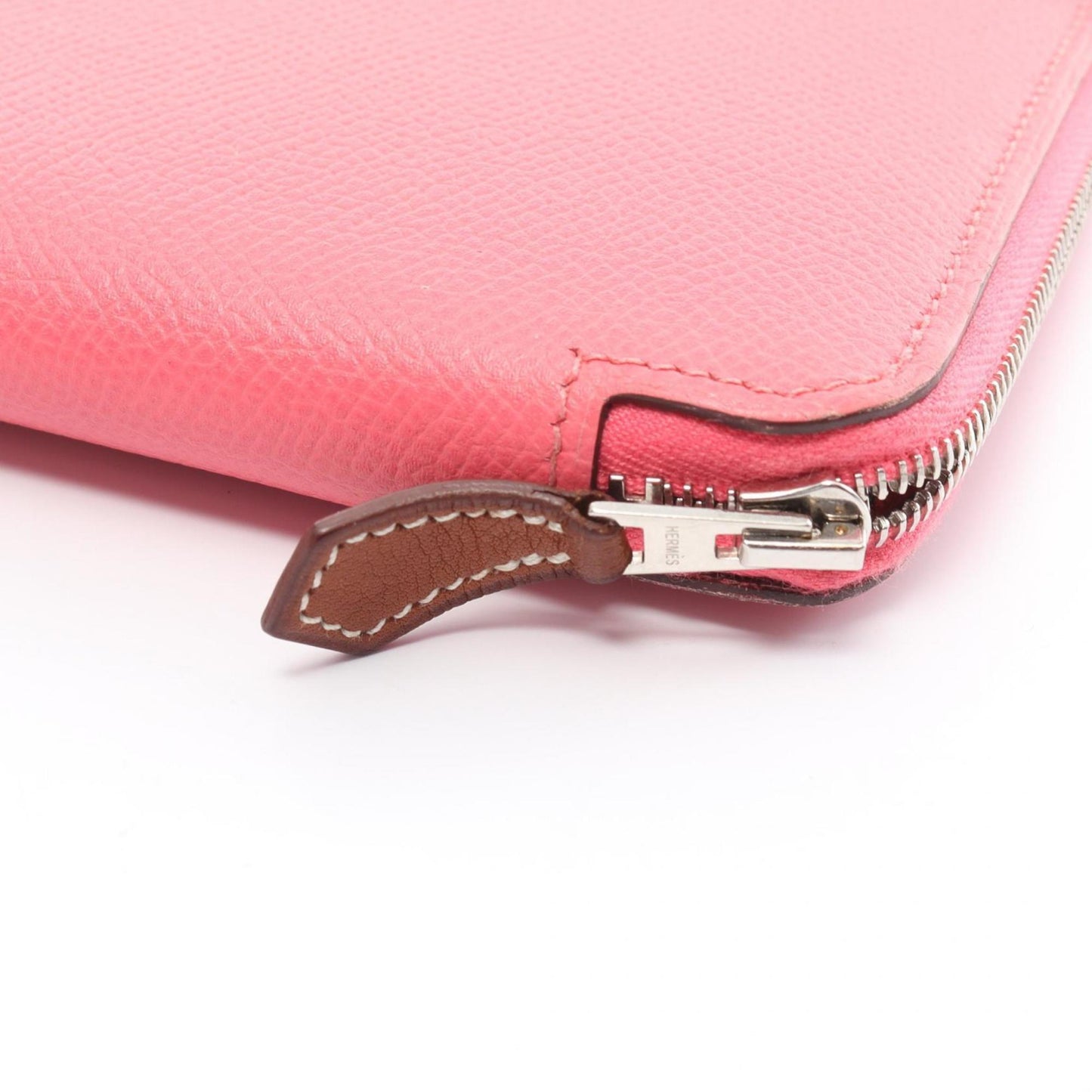 Hermès Azap, Pink, Leather, wallet