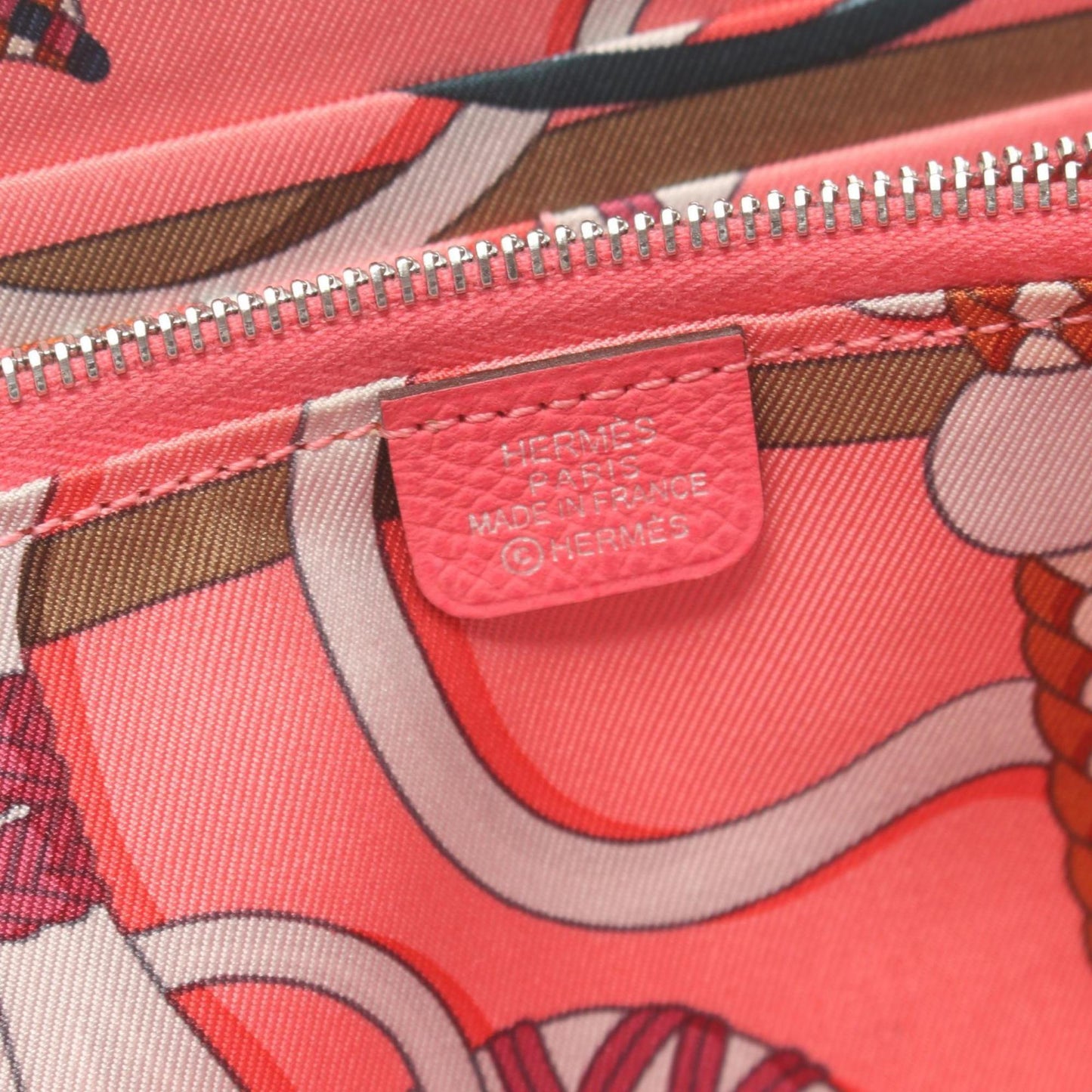 Hermès Azap, Pink, Leather, wallet