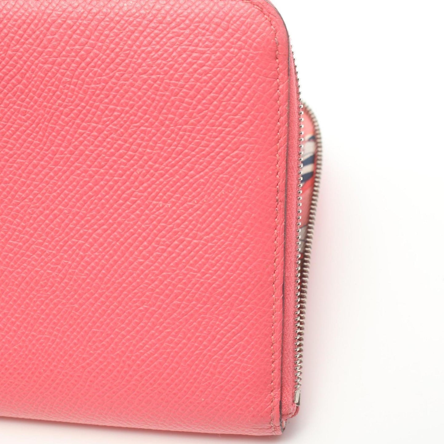 Hermès Azap, Pink, Leather, wallet