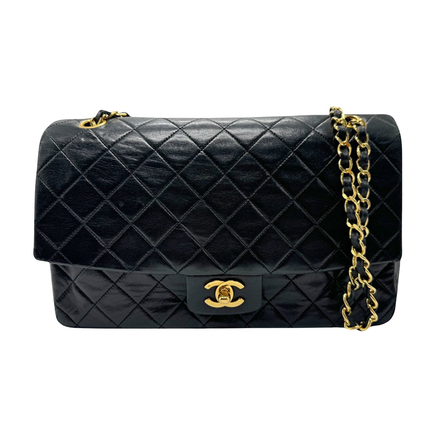 Chanel Timeless, Black, Leather, shopper