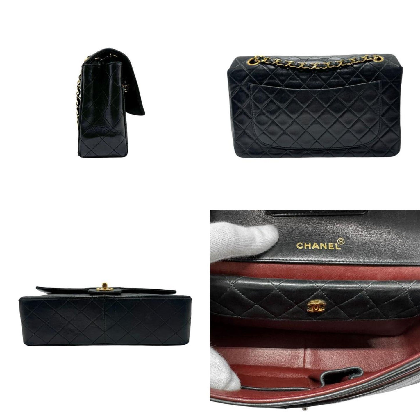 Chanel Timeless, Black, Leather, shopper
