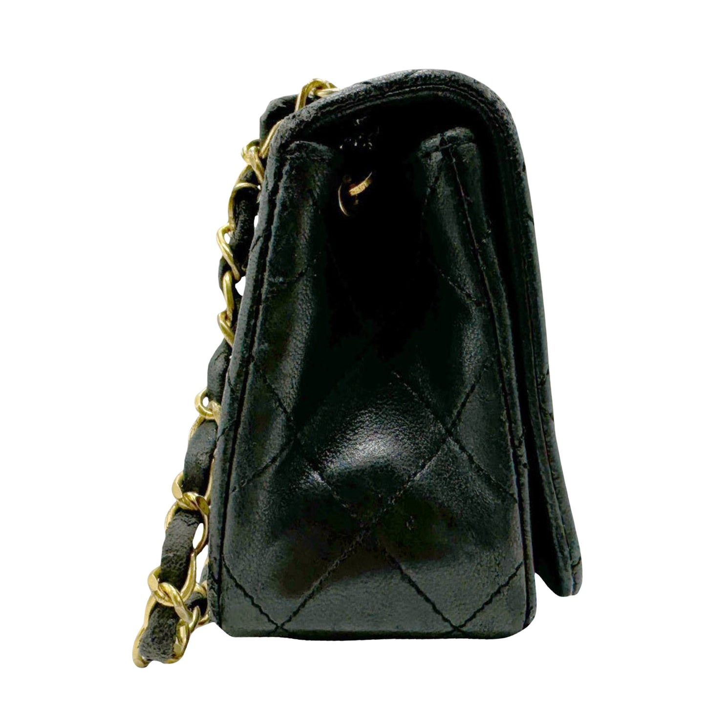 Chanel Timeless, Black, Leather, clutch
