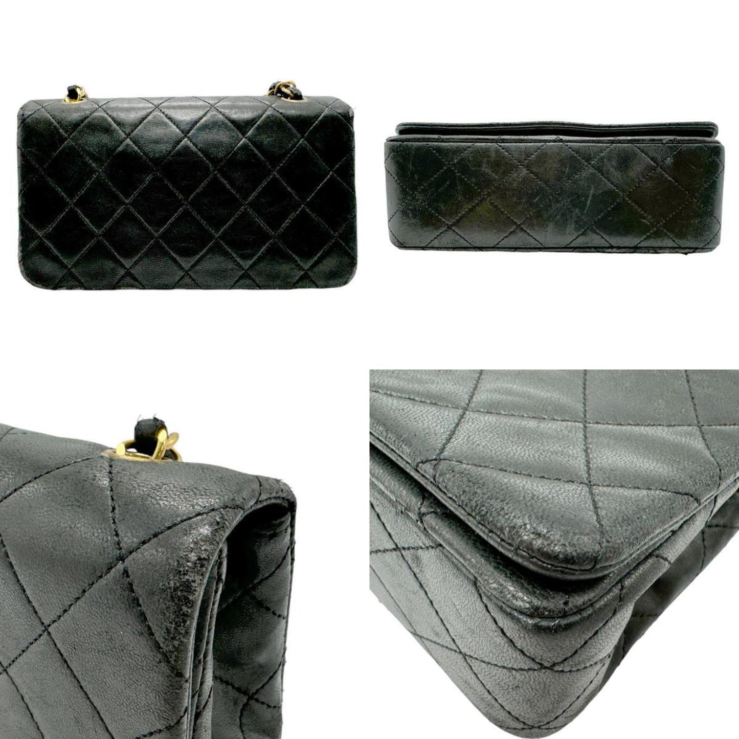 Chanel Timeless, Black, Leather, clutch
