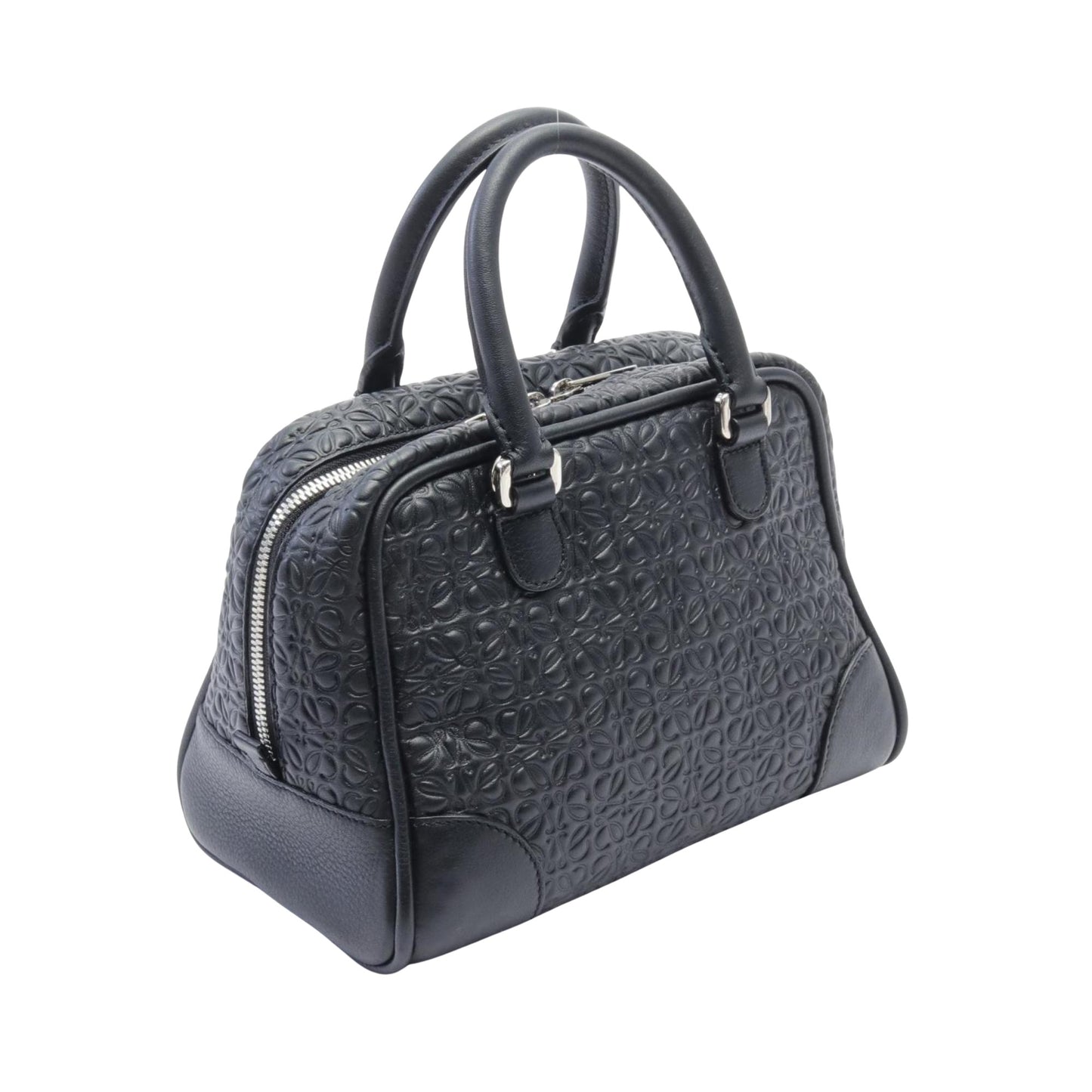 Loewe Amazona 75, Black, Leather, handbag