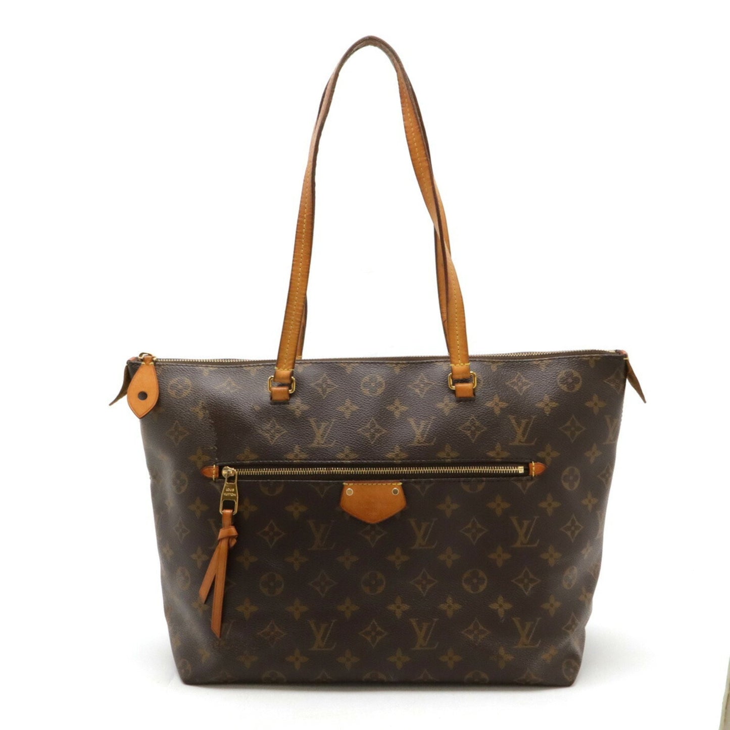 Louis Vuitton Léna, Brown, Canvas, shoulder
