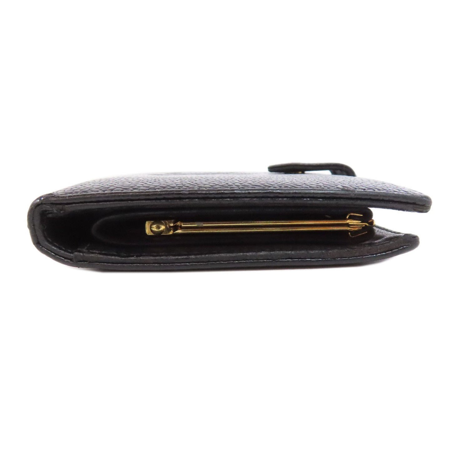 Chanel Logo CC, Black, Leather, wallet