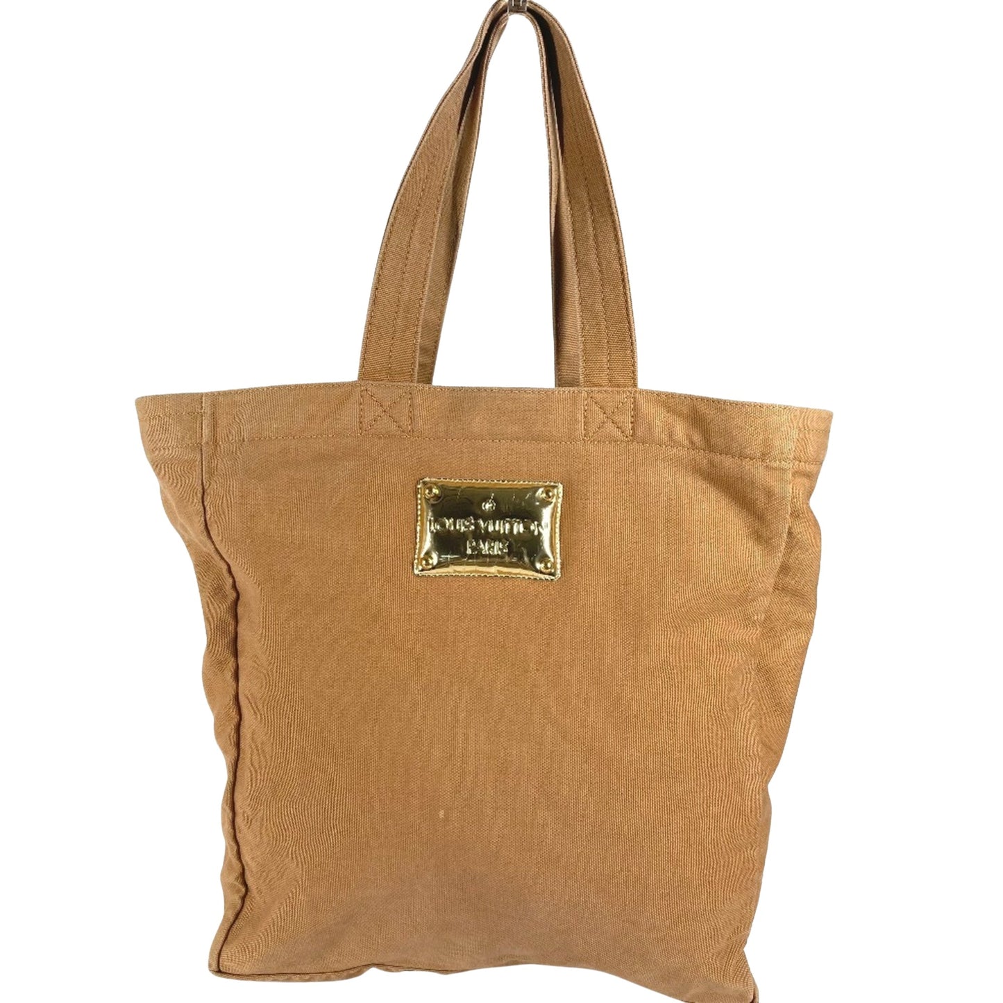 Louis Vuitton love tote, Brown, Canvas, tote