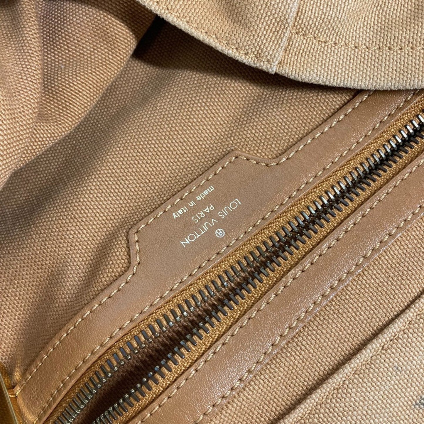 Louis Vuitton love tote, Brown, Canvas, tote