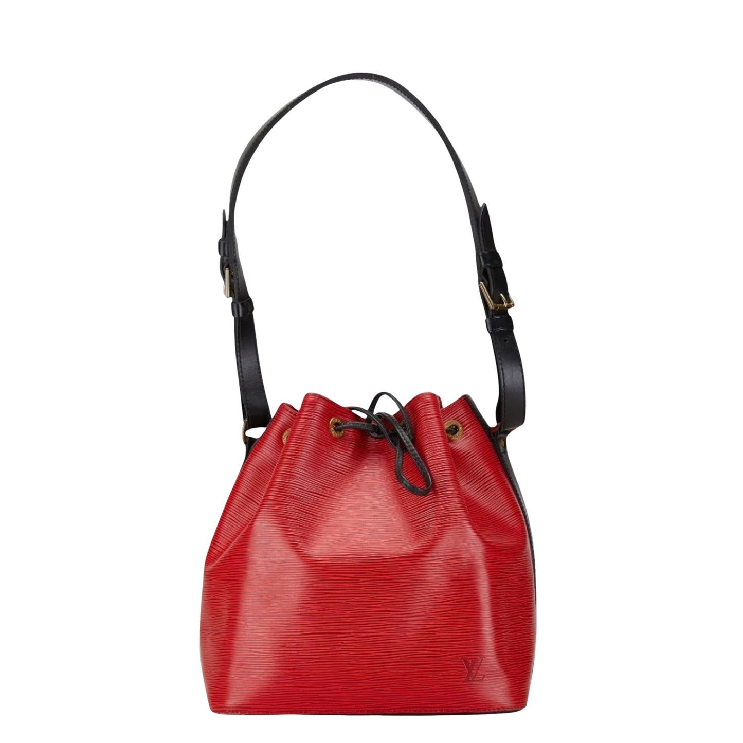 Louis Vuitton Noé, Red, Leather, shoulder