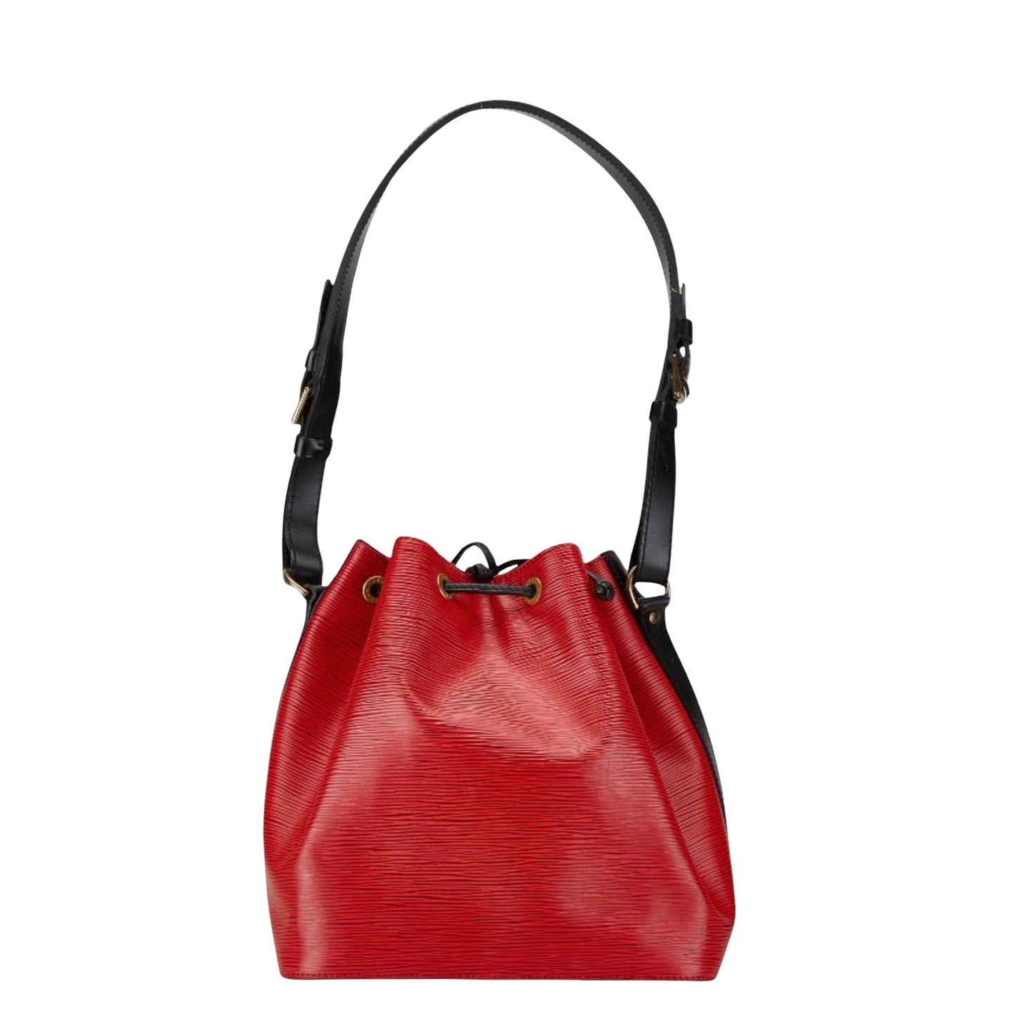 Louis Vuitton Noé, Red, Leather, shoulder