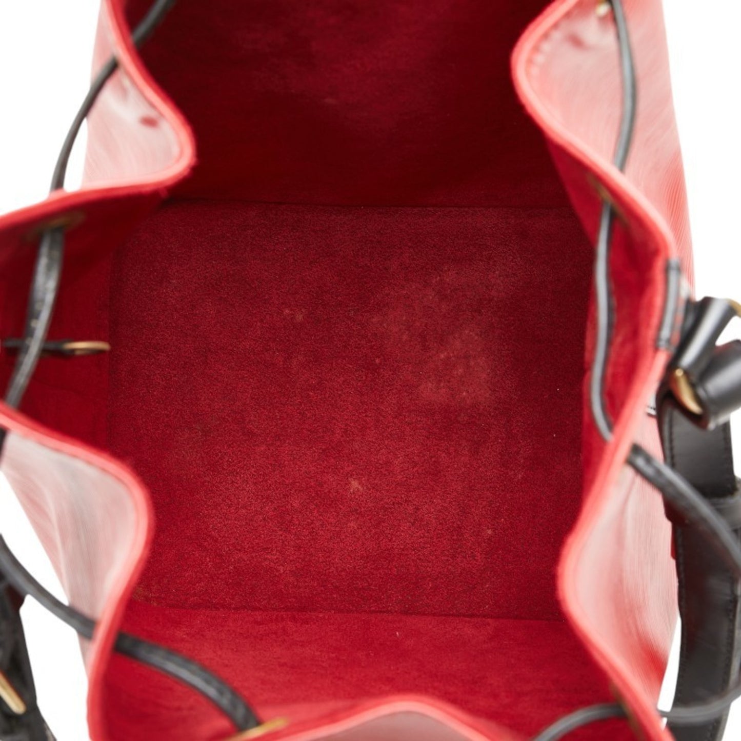 Louis Vuitton Noé, Red, Leather, shoulder