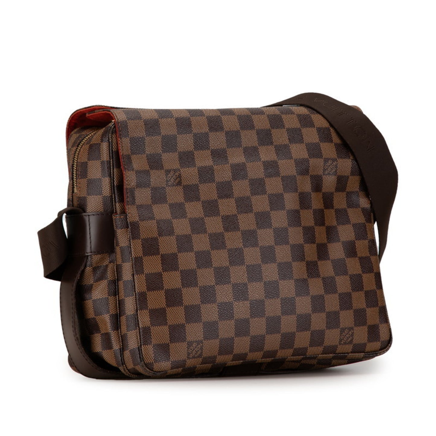 Louis Vuitton Naviglio, Brown, Canvas, shoulder