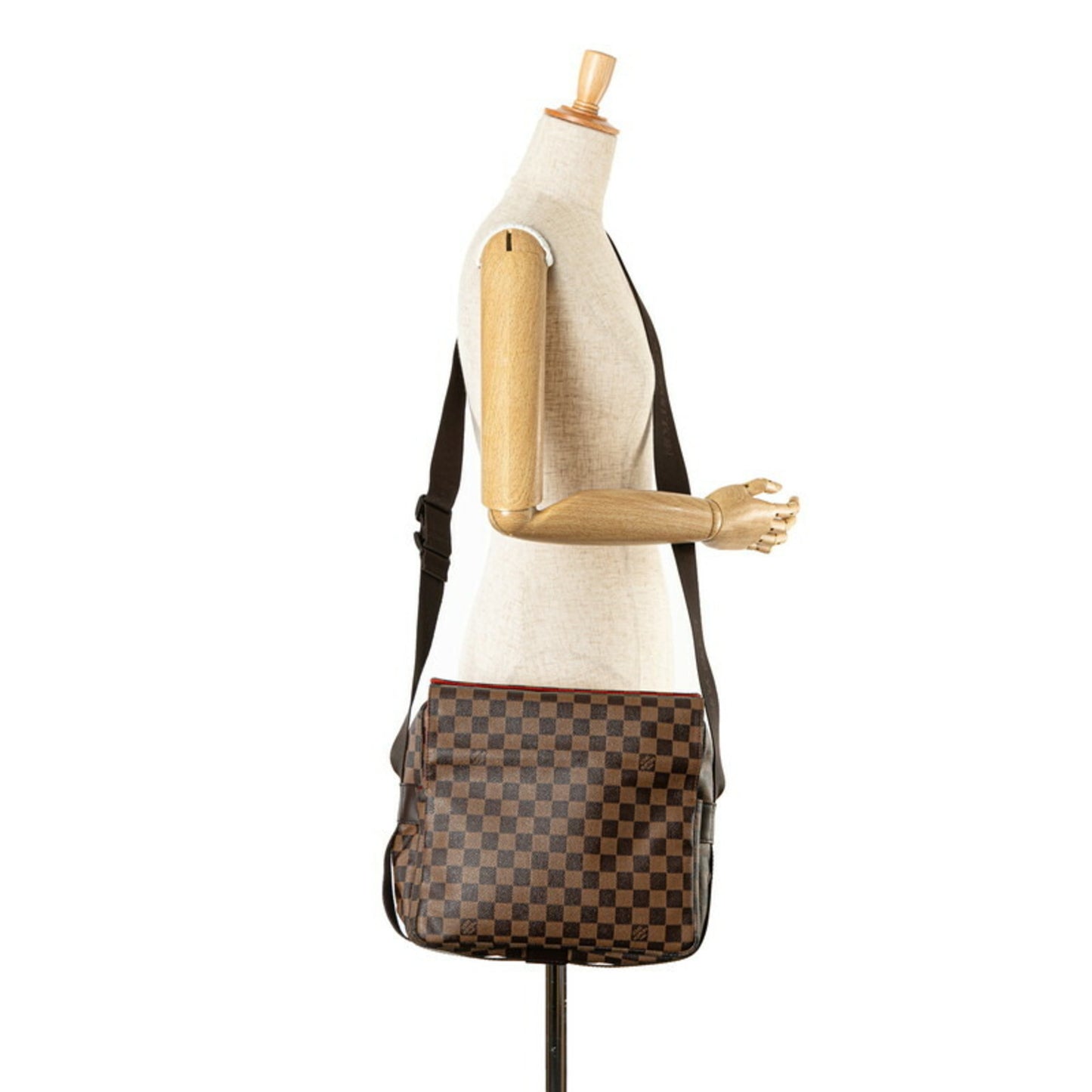 Louis Vuitton Naviglio, Brown, Canvas, shoulder