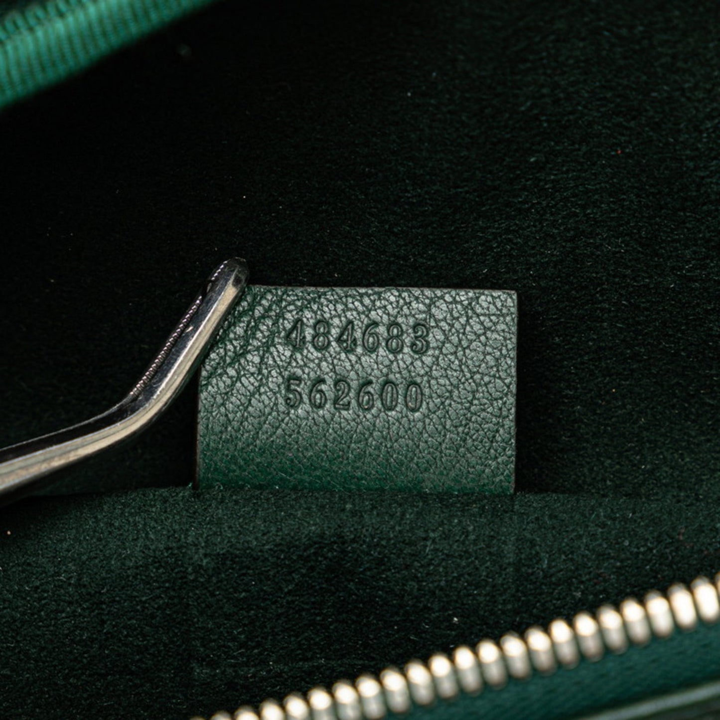 Gucci Ophidia, Green, Leather, shoulder