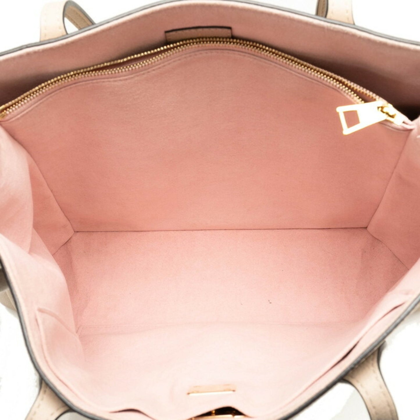 Louis Vuitton Lockme Bucket, Grey, Leather, tote