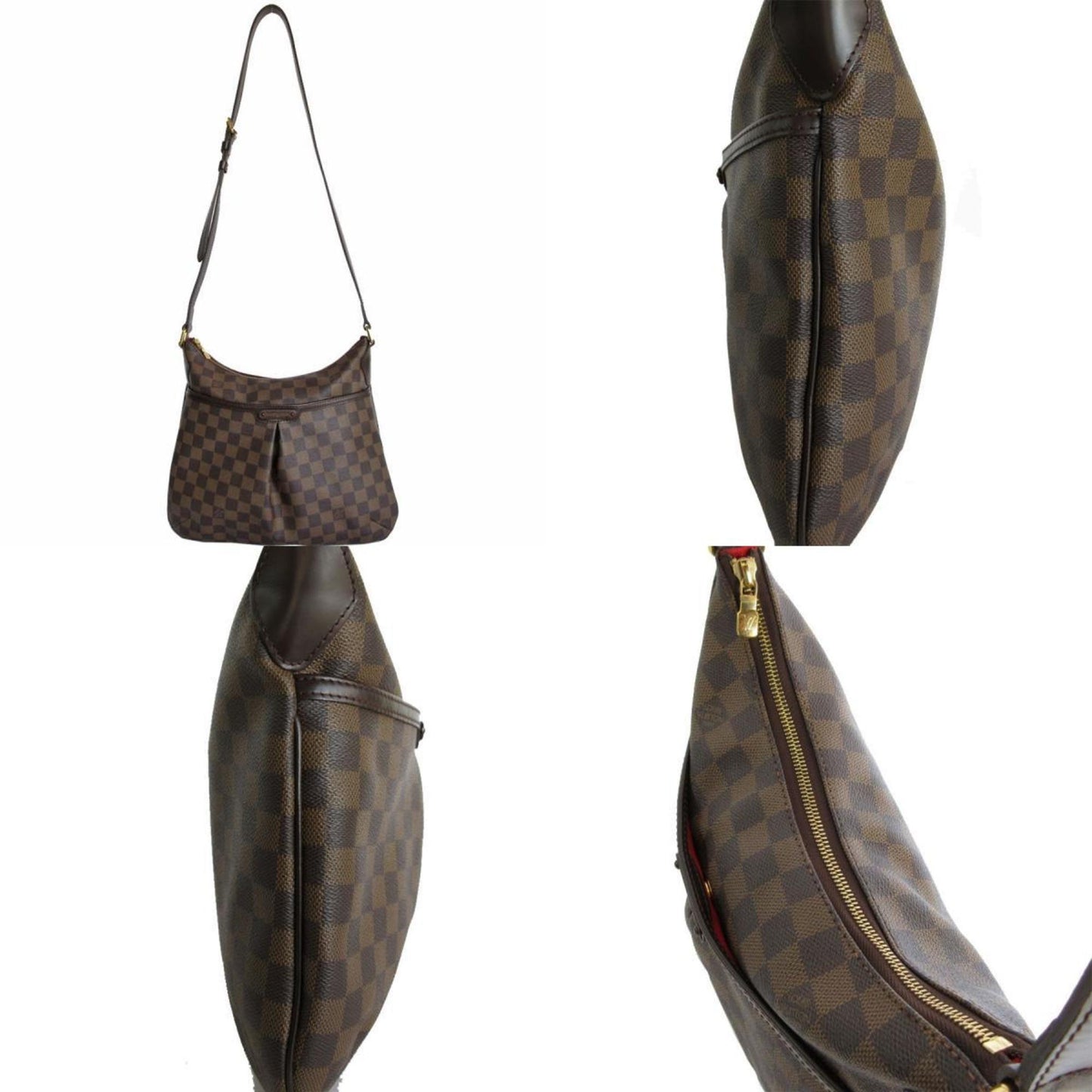Louis Vuitton Bloomsbury, Brown, Canvas, shoulder