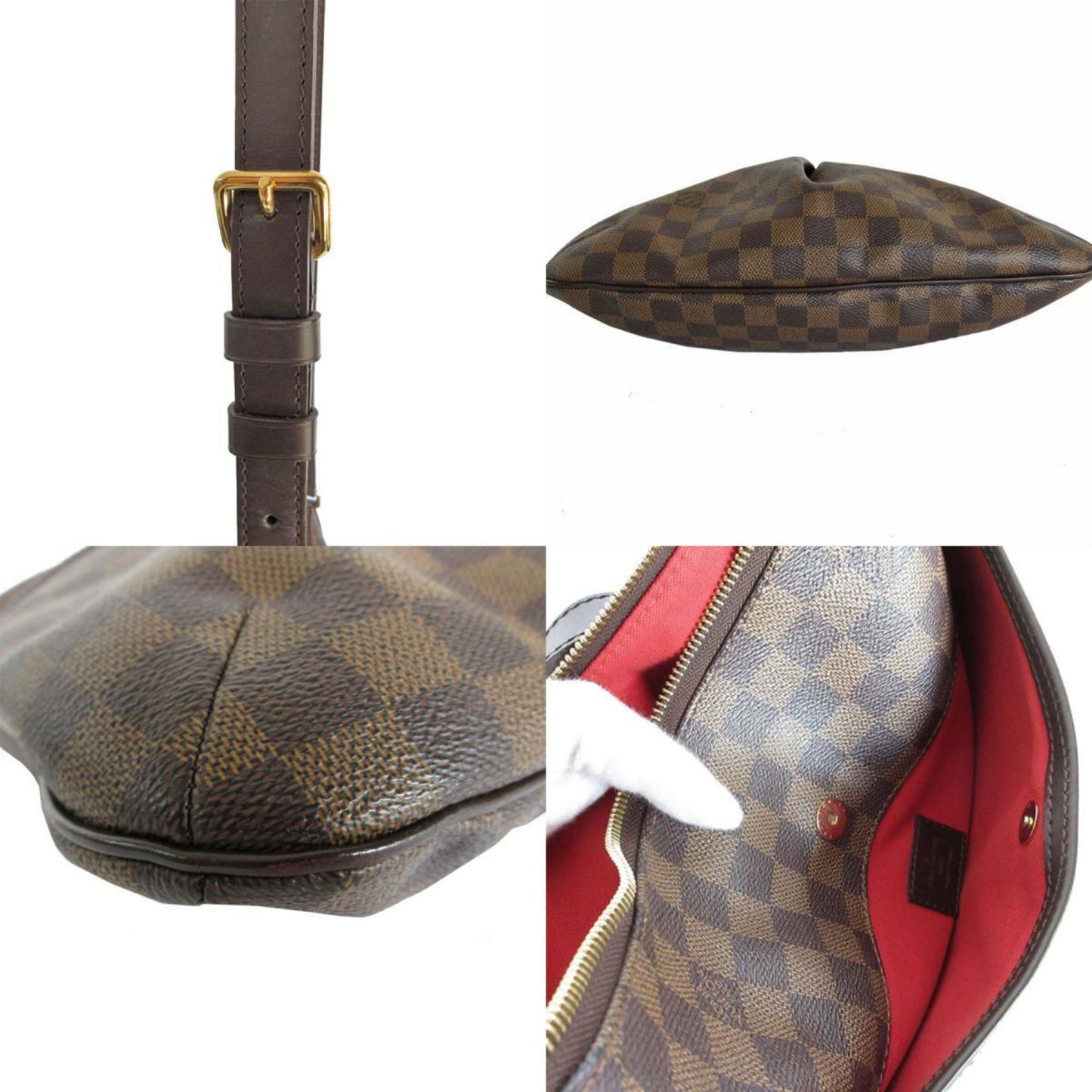 Louis Vuitton Bloomsbury, Brown, Canvas, shoulder