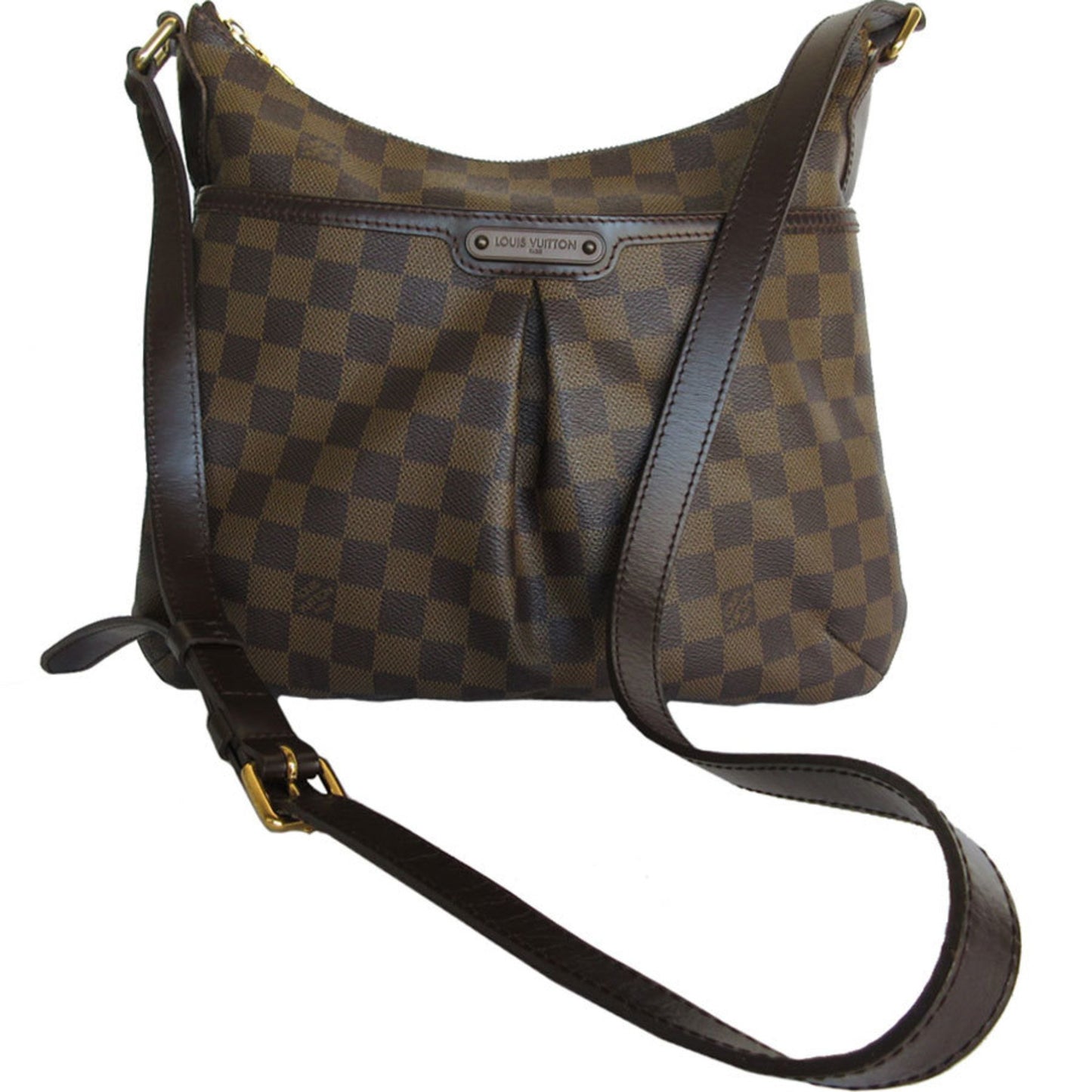 Louis Vuitton Bloomsbury, Brown, Canvas, shoulder