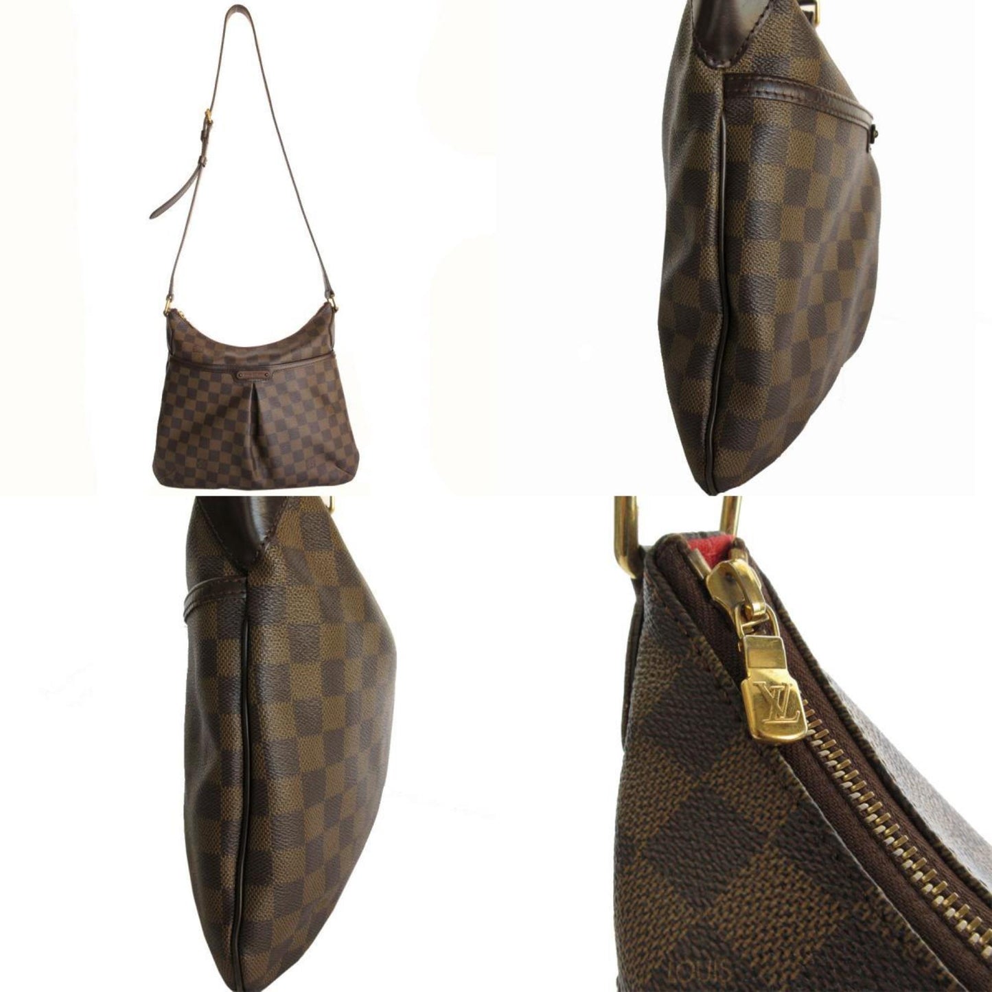Louis Vuitton Bloomsbury, Brown, Canvas, shoulder