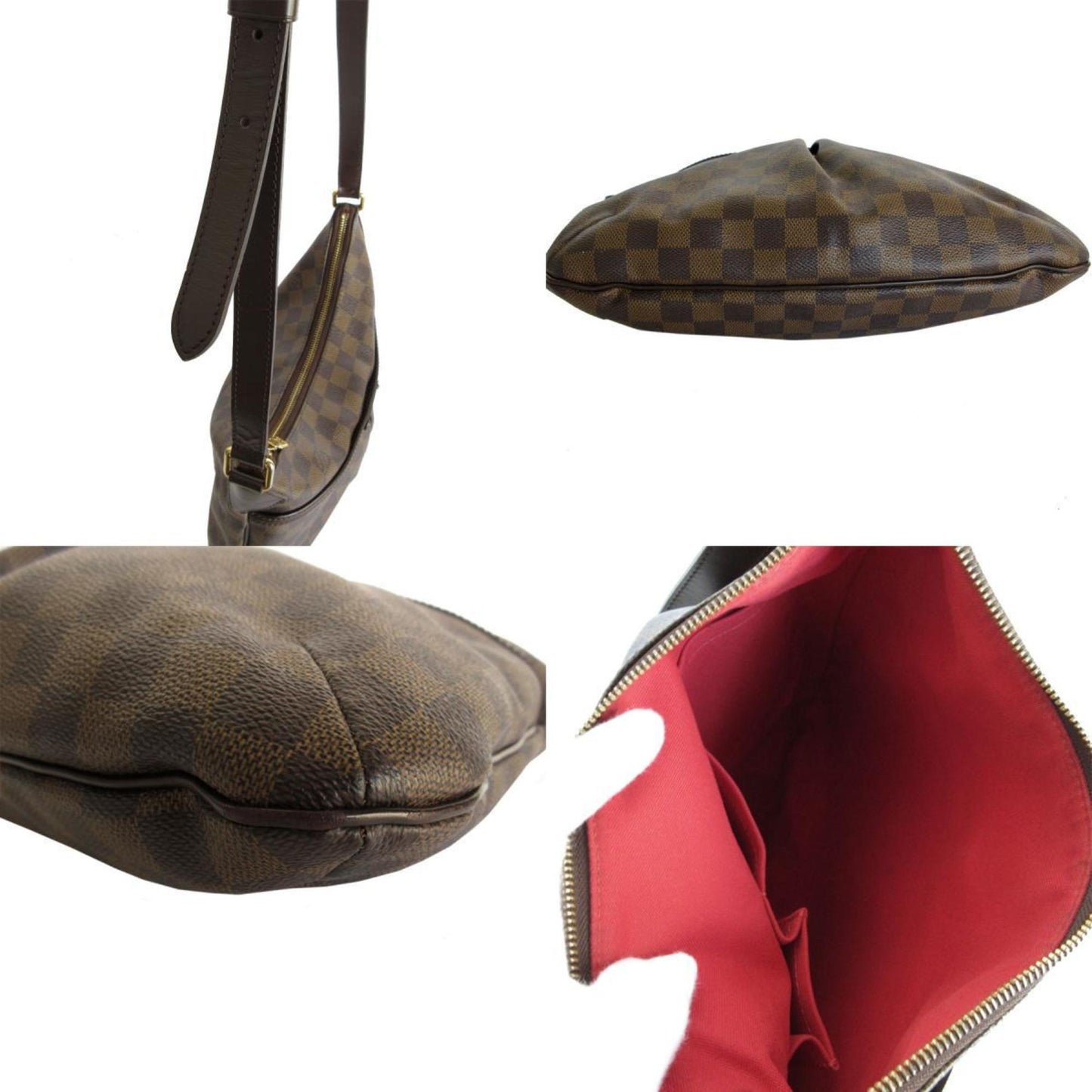Louis Vuitton Bloomsbury, Brown, Canvas, shoulder