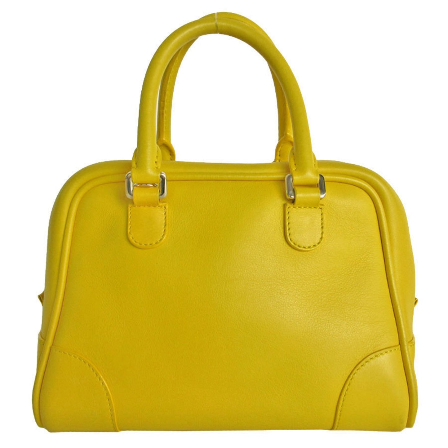 Loewe Amazona 75, Yellow, Leather, handbag