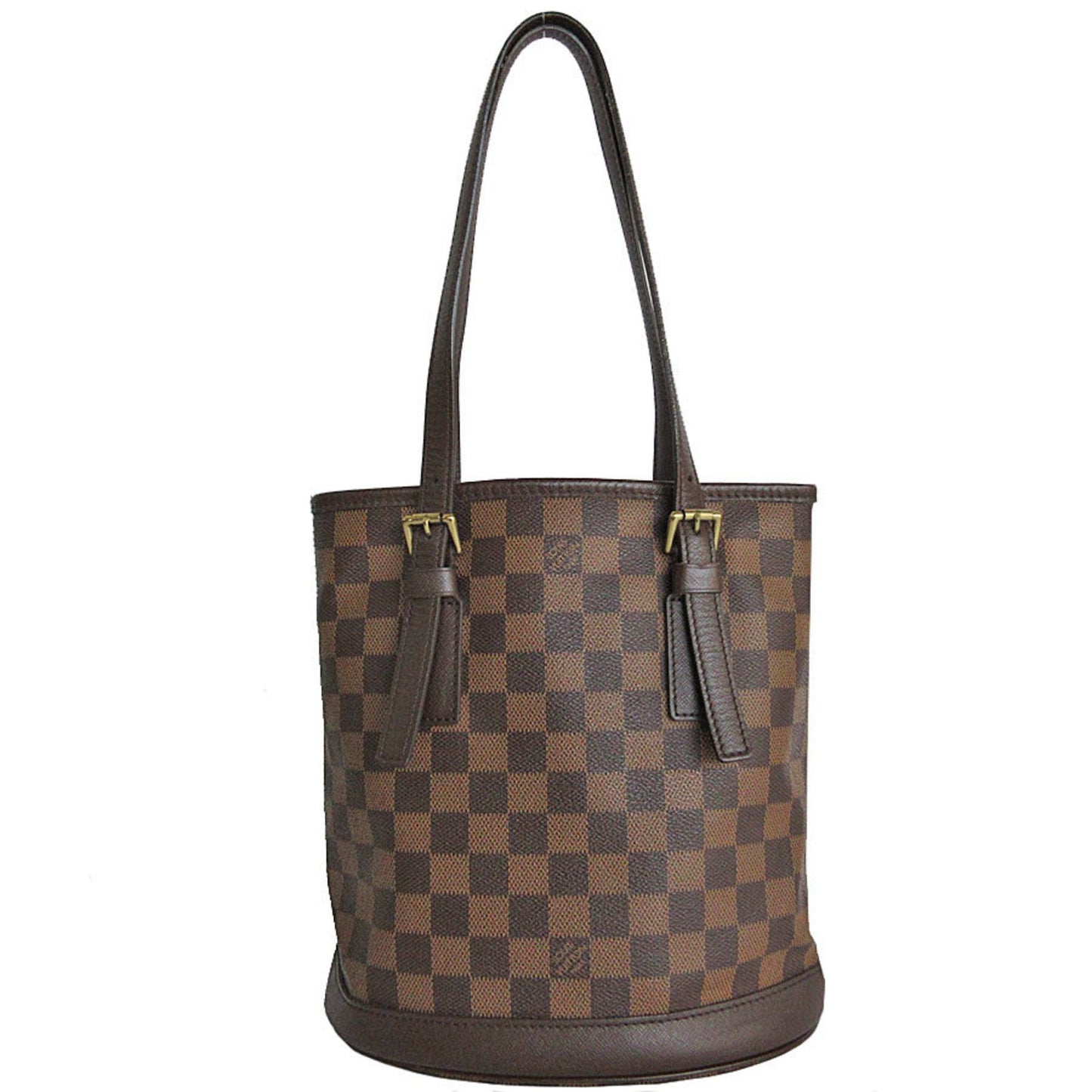 Louis Vuitton Bucket PM, Brown, Canvas, shoulder