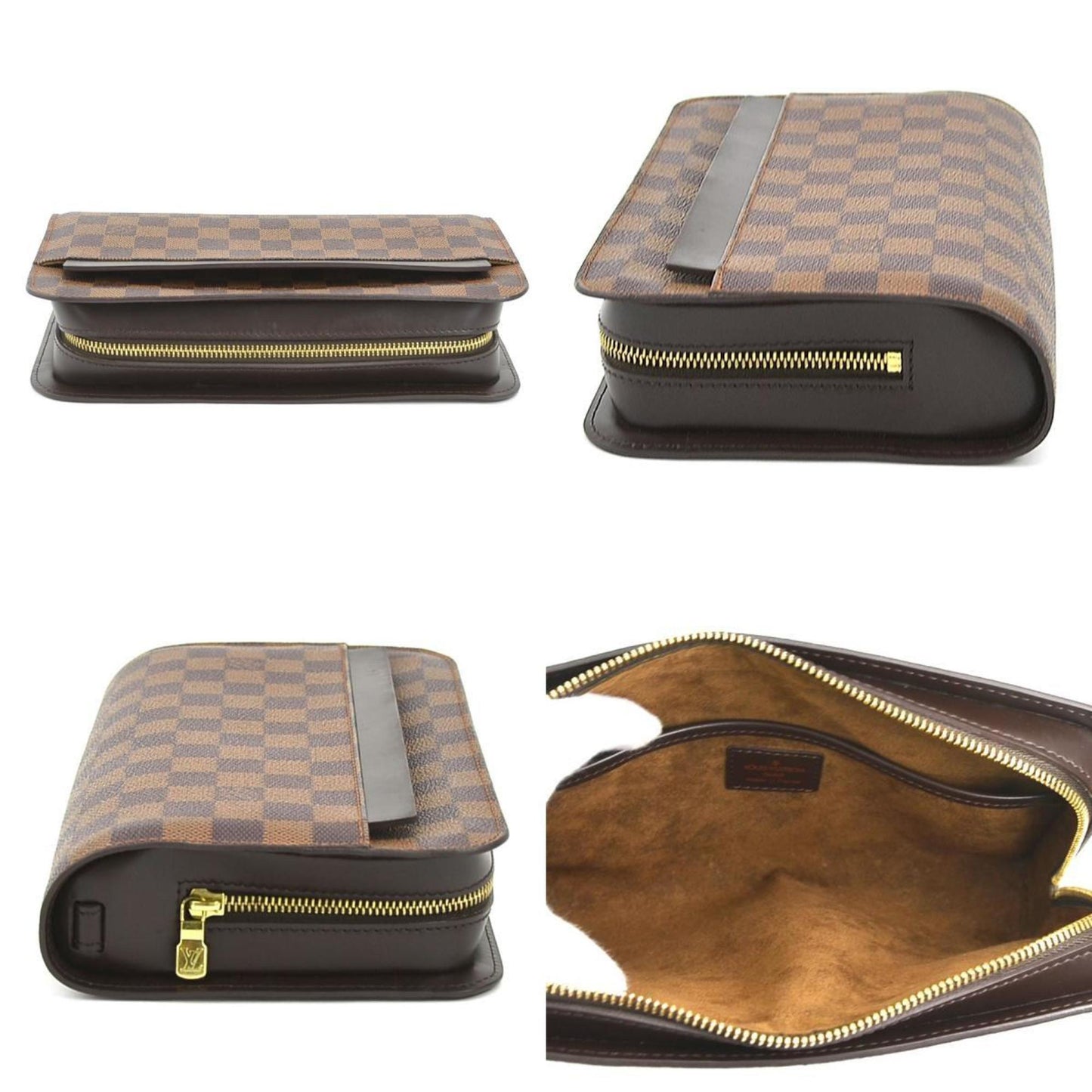 Louis Vuitton Saint Louis, Brown, Canvas, clutch