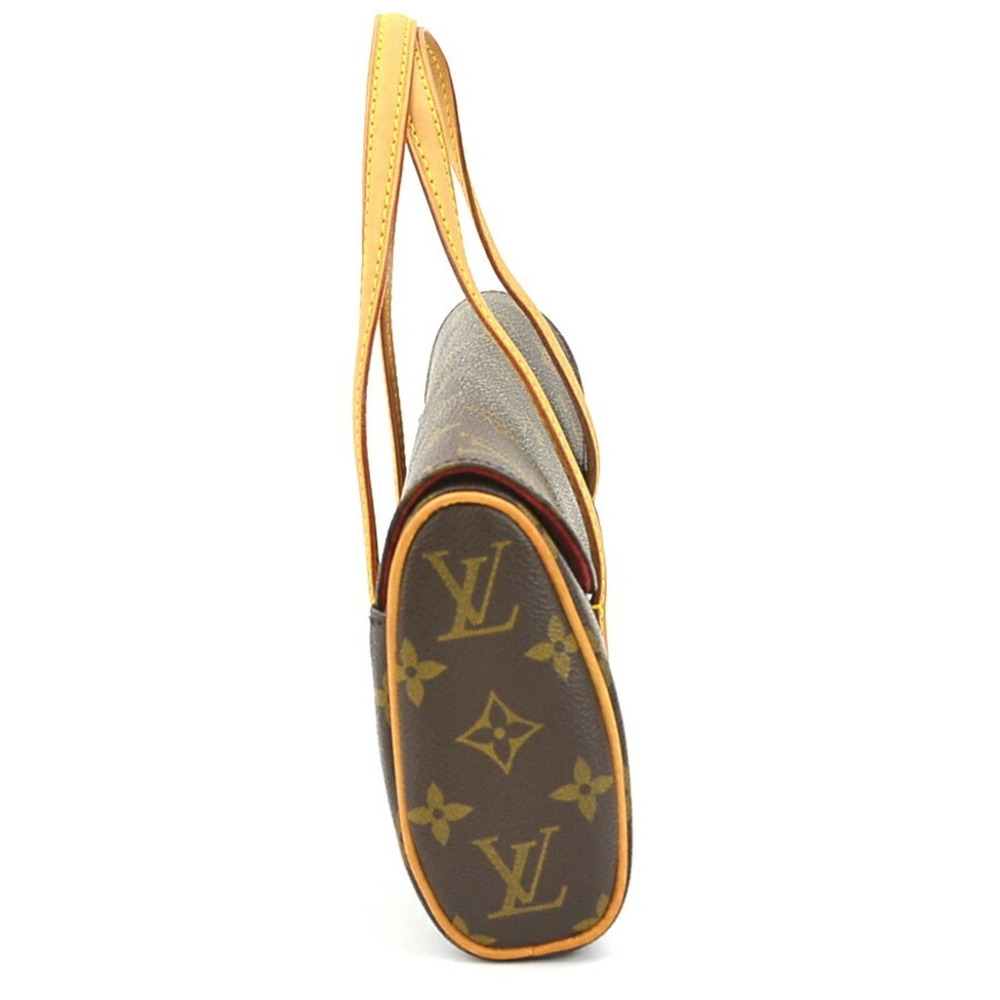 Louis Vuitton Sonatine, Brown, Canvas, handbag